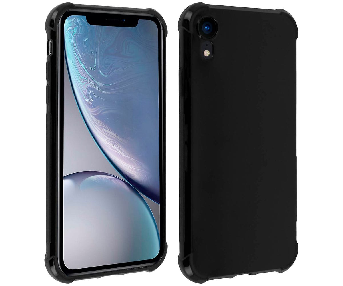 AKASHI CARCASA SILICONA NEGRA APPLE IPHONE XR Ielectro Es