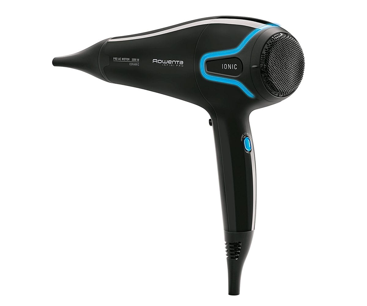 ROWENTA CV8730 INFINI PRO BEAUTY NEGRO AZUL SECADOR DE PELO 2200W IÓNICO 3 AJUSTES TEMPERATURA 2 AJUSTES VELOCIDAD