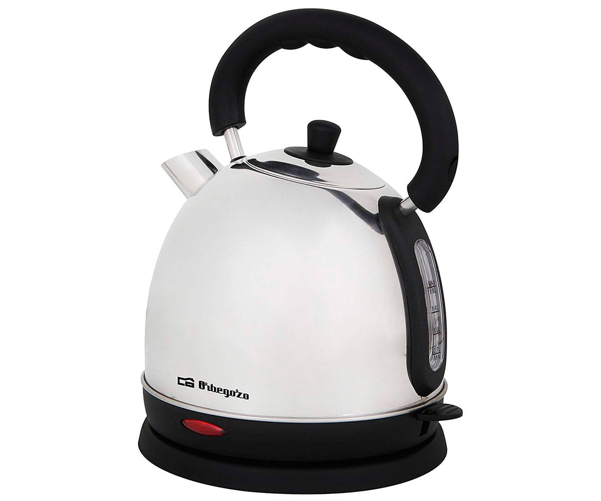 ORBEGOZO KT 6011 CALIENTA LÍQUIDOS 2200W ACERO INOXIDABLE CON 1.8L DE CAPACIDAD