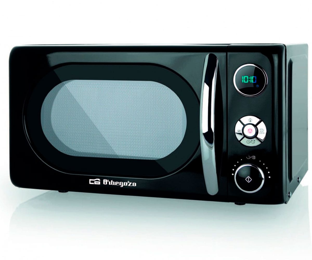ORBEGOZO MIG2044 MICROONDAS DE 700W DIGITAL CON GRILL DE 20 LITROS DE CAPACIDAD Y DISEÑO EN NEGRO