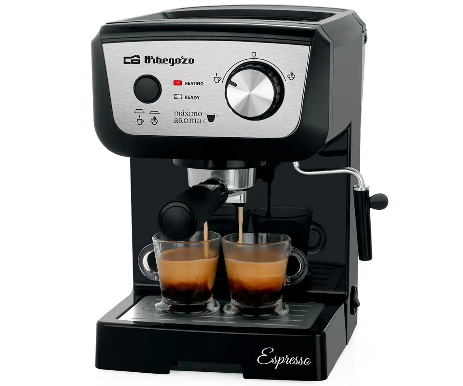 Cafetera automática para espresso y cappucino Orbegozo 1050 W