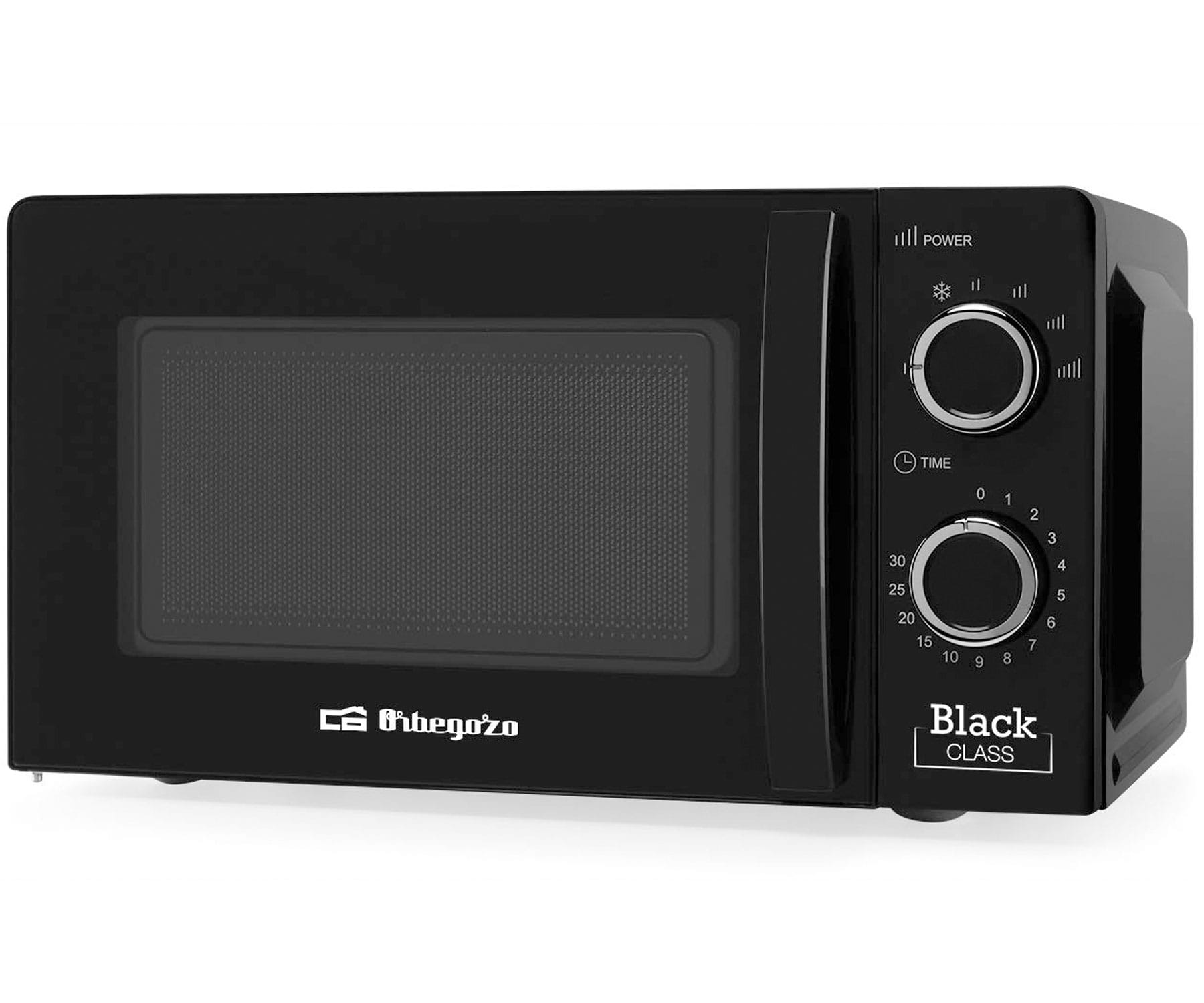 ORBEGOZO NEGRO MI2117 MICROONDAS DE 20 LITROS DE CAPACIDAD CON TEMPORIZADOR