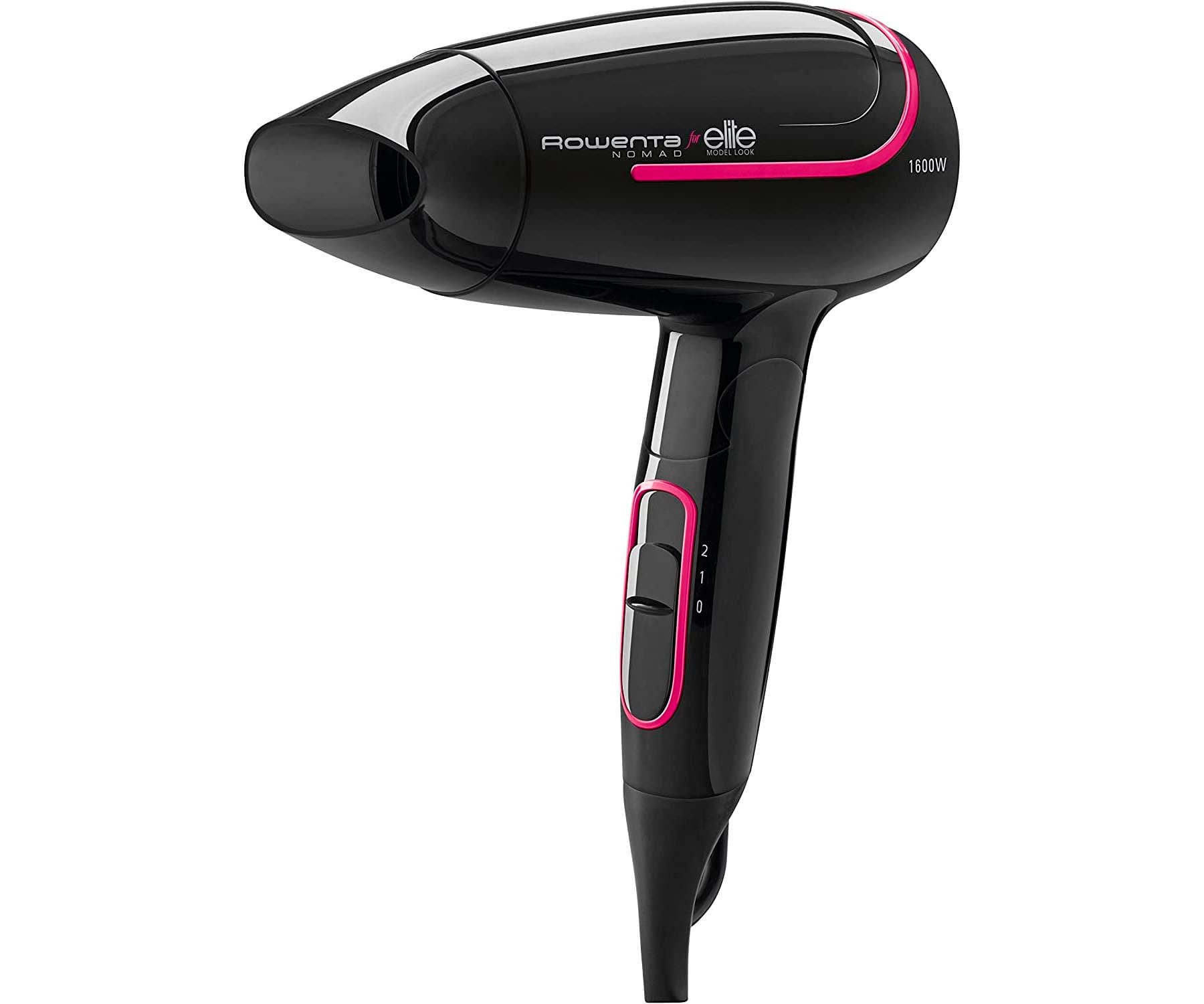 ROWENTA CV3312 NOMAD 1600W NEGRO SECADOR DE PELO DE VIAJE CON ASA PLEGABLE