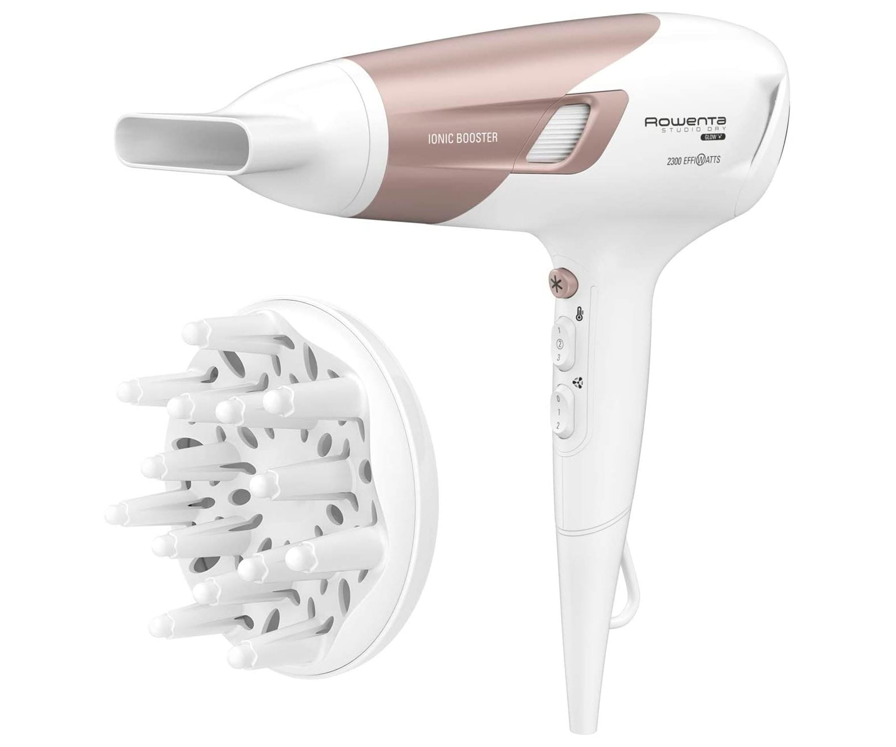 ROWENTA CV5830 STUDIO DRY 2300W BLANCO SECADOR DE PELO CON DIFUSOR GENERADOR IÓNICO