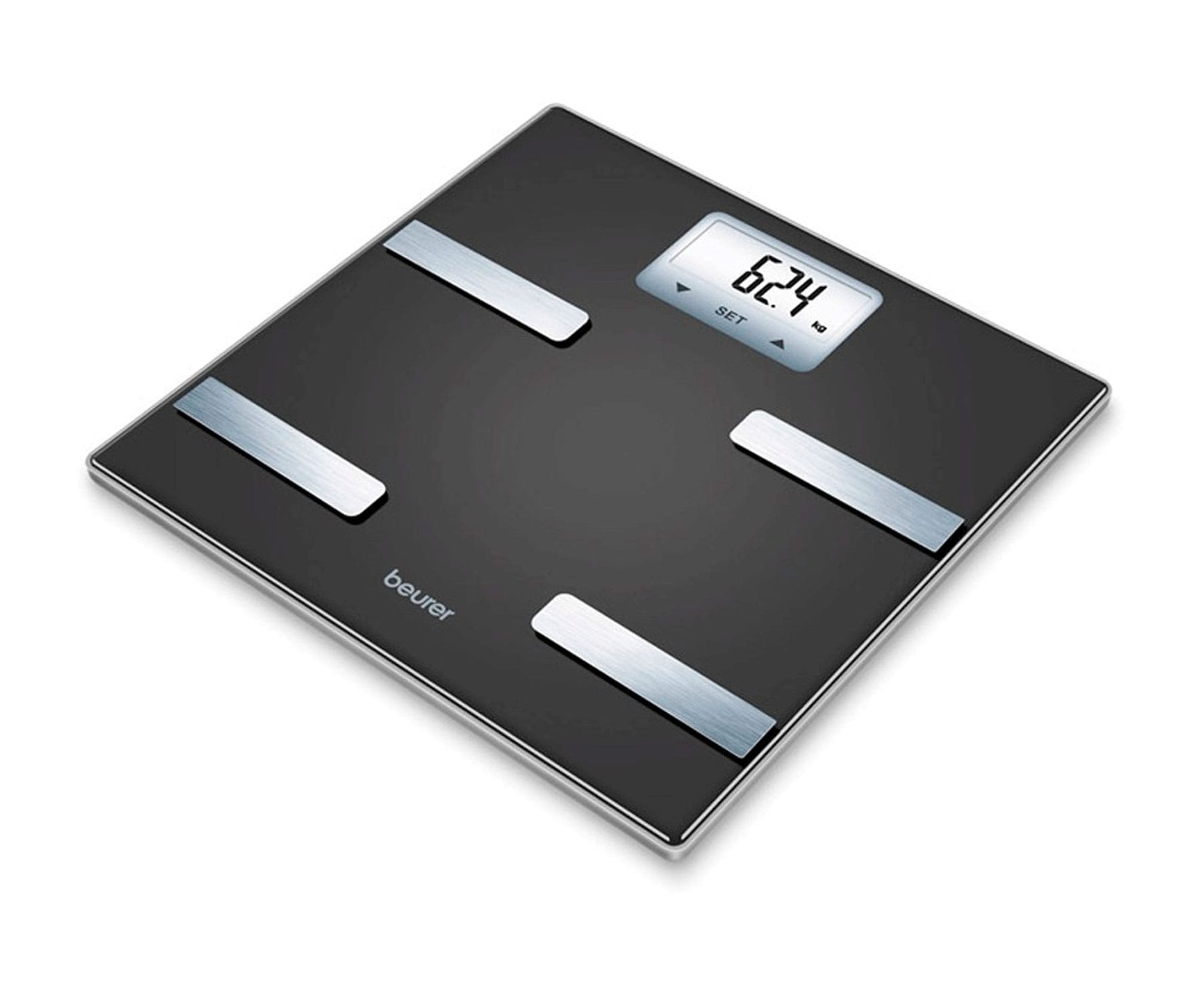 BEURER BF-530 BÁSCULA DIÁGNOSTICA CORPORAL ELECTRÓNICA COLOR NEGRO CON PANTALLA LCD RETROILUMINACIÓN BLANCA