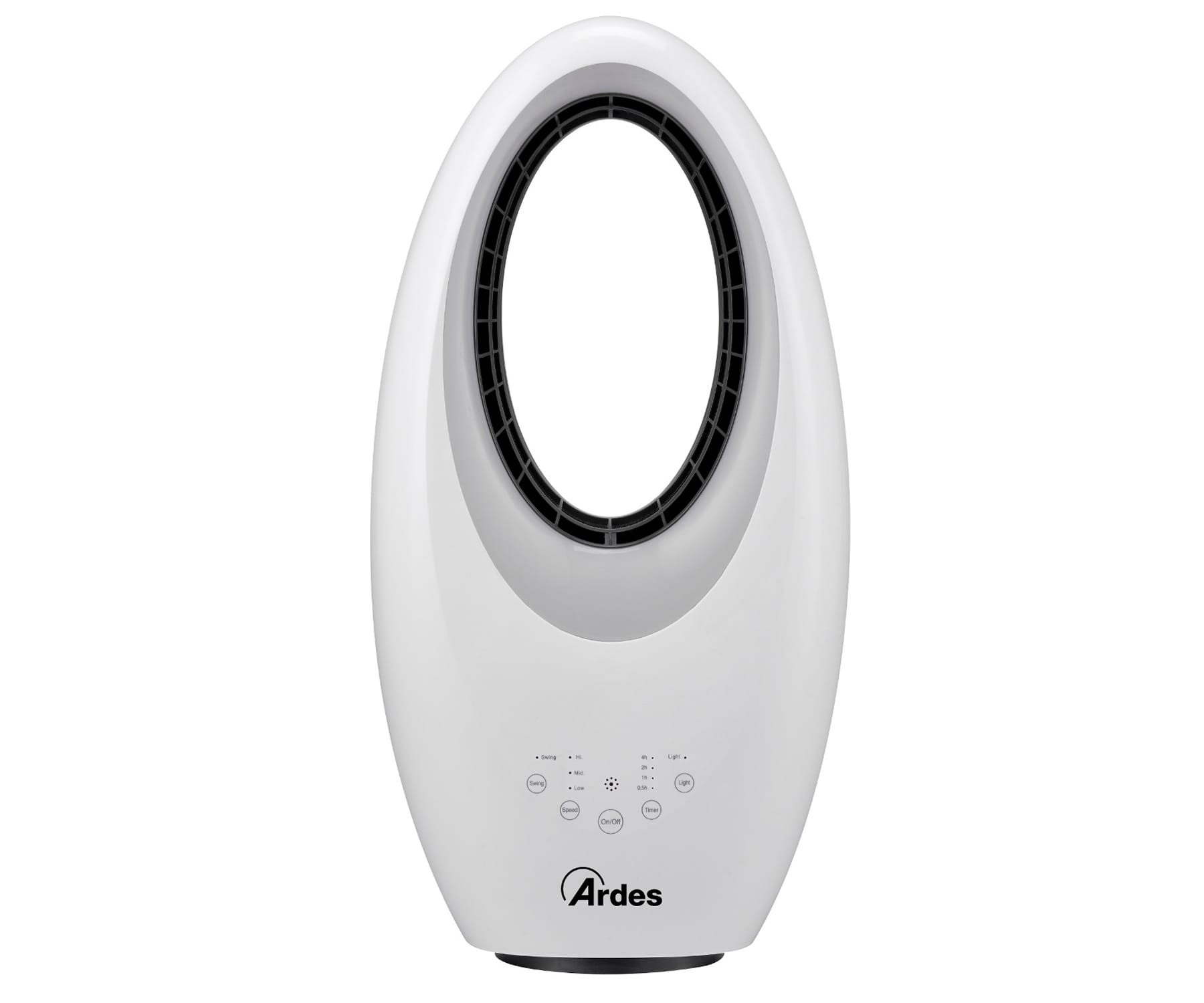 ARDES AR5BL1 VENTILADOR SIN ASPAS 40W CONTROL REMOTO LUZ DE NOCHE LED, 3 VELOCIDADES