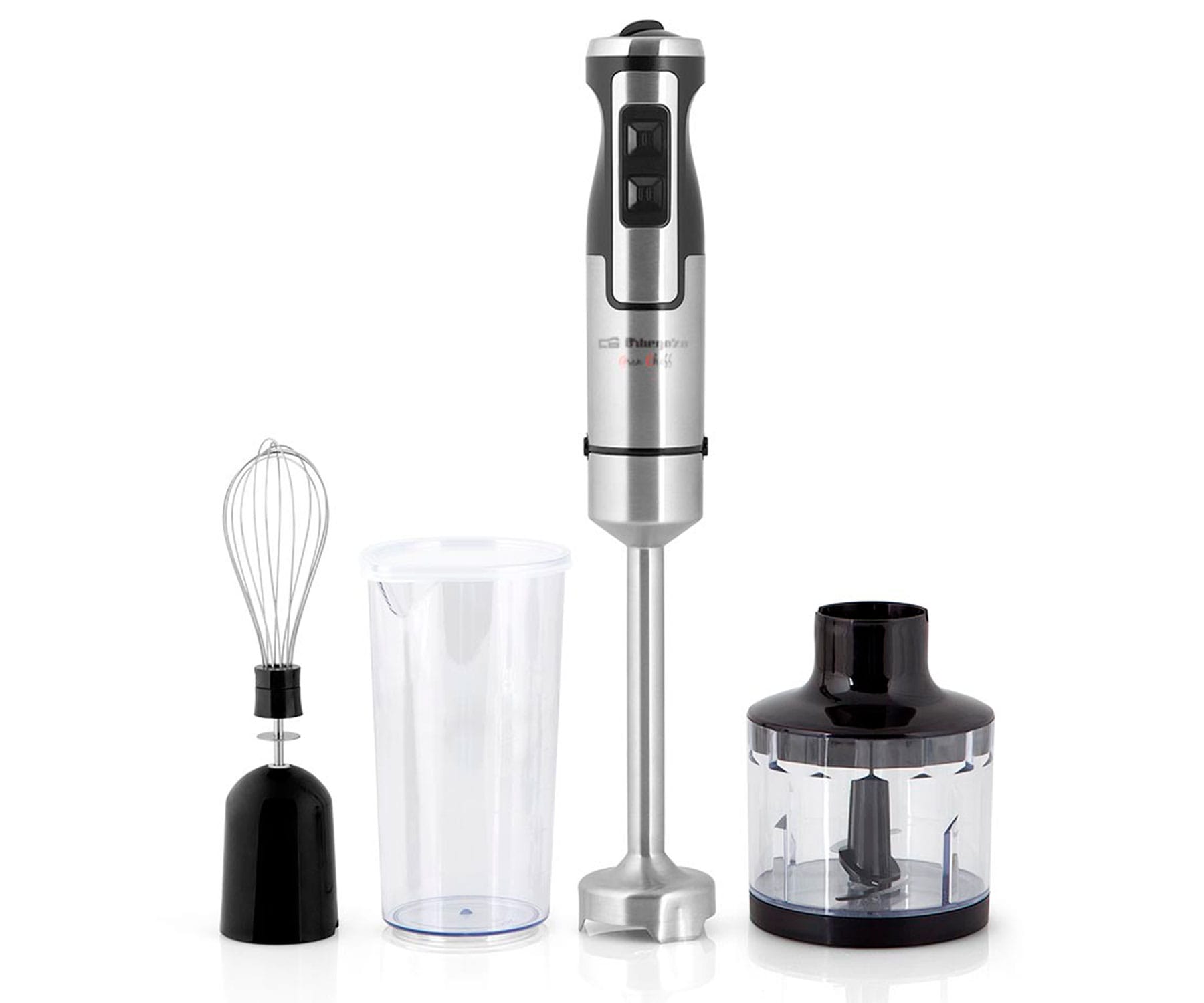 ORBEGOZO BT 2760 Batidora de mano/ 1000W/ Picador universal 500 ml/ Vaso mezclador 600 ml