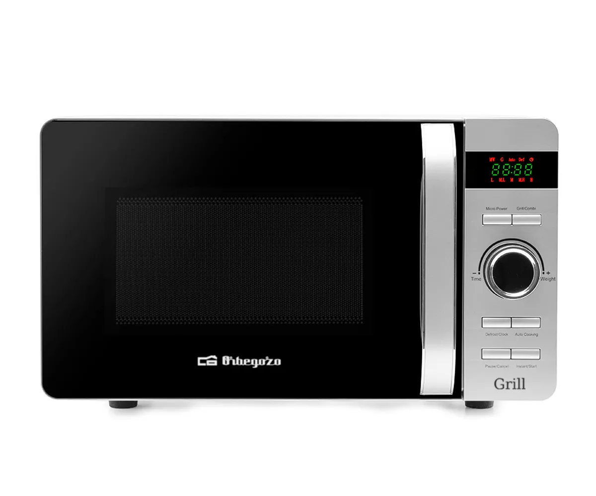 Orbegozo Mig 2052 Negro Y Plateado / Microondas Sin Plato Giratorio / Grill De 800W
