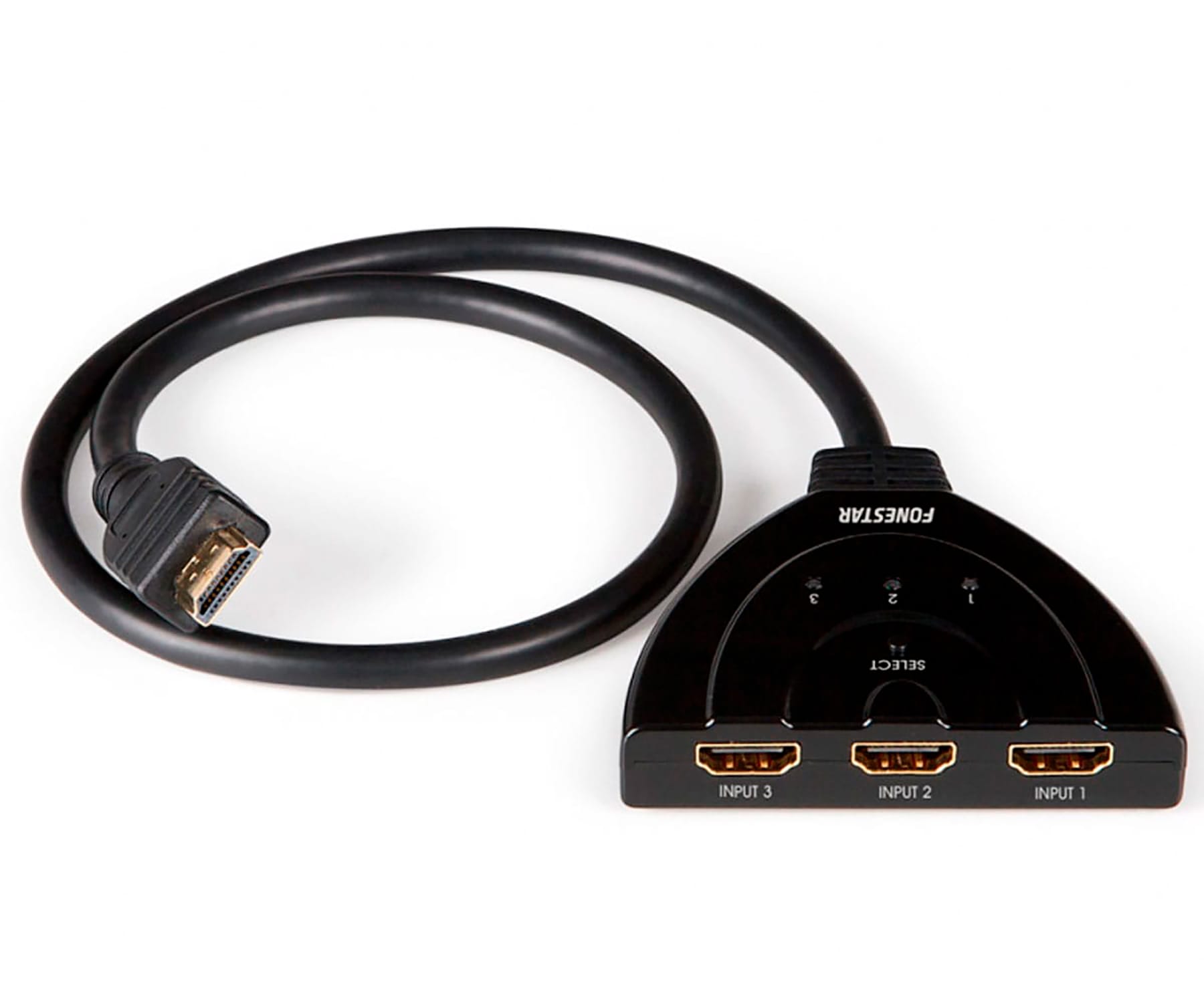 FONESTAR FO-373 SELECTOR BIDIRECCIONAL HDMI 3 X 1 ENTRADAS SALIDAS FULL HD 1080P 3D