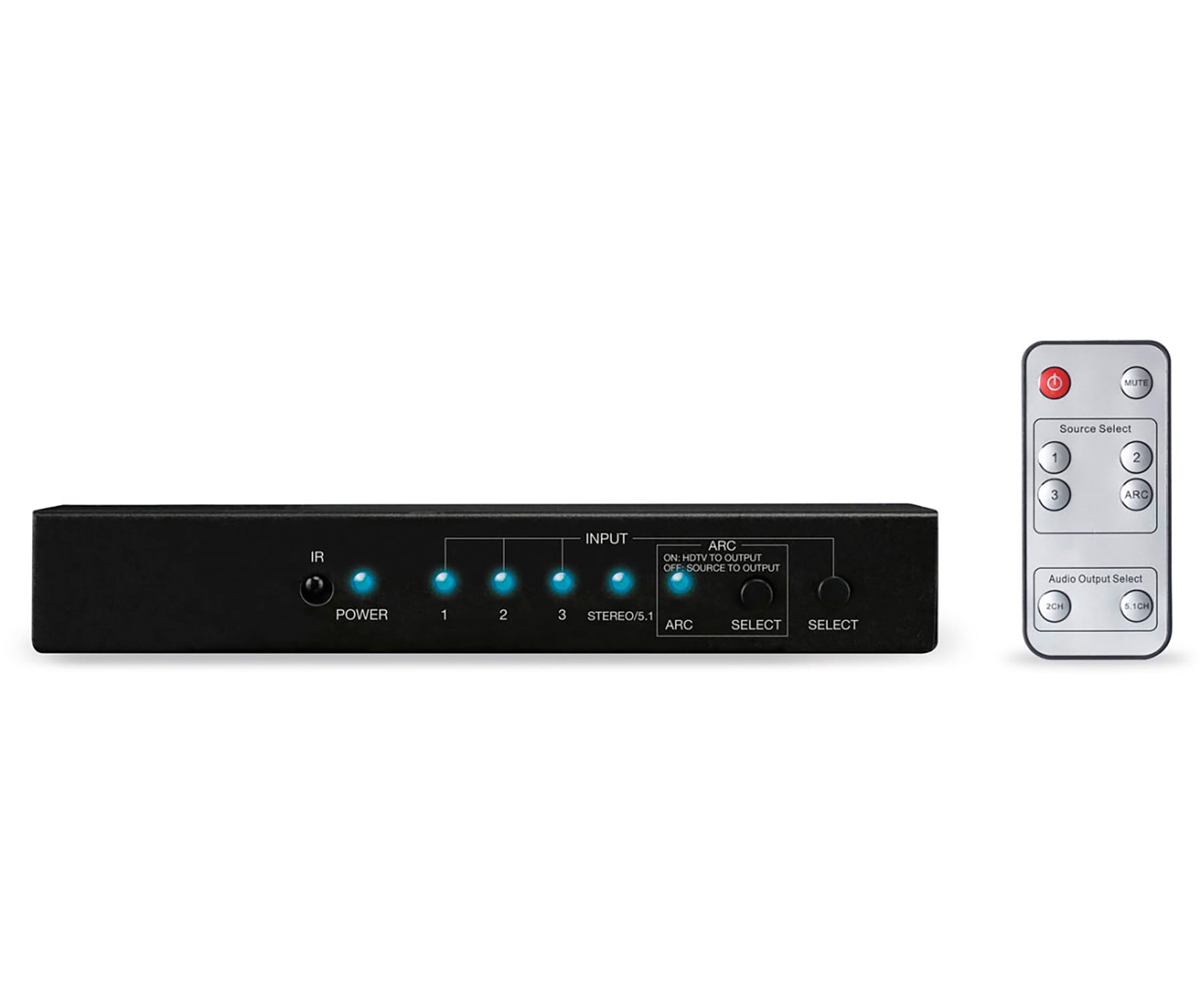FONESTAR FO-14SW31 SELECTOR HDMI 3 ENTRADAS 1 SALIDA 4K AUDIO SIMULTANEO ARC
