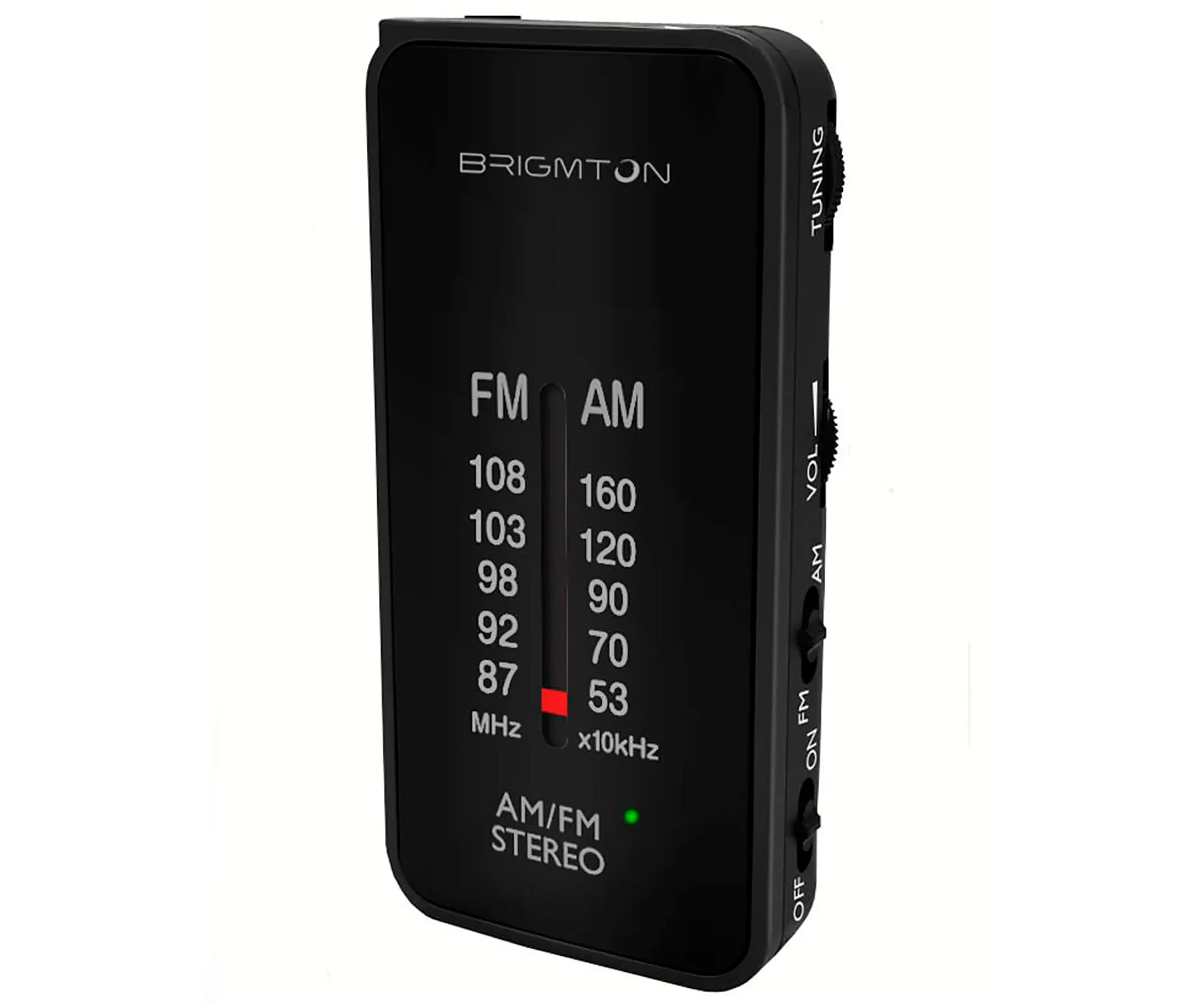 BRIGMTON BT-224-N NEGRO RADIO AM/FM ANALÓGICA PORTÁTIL A PILAS