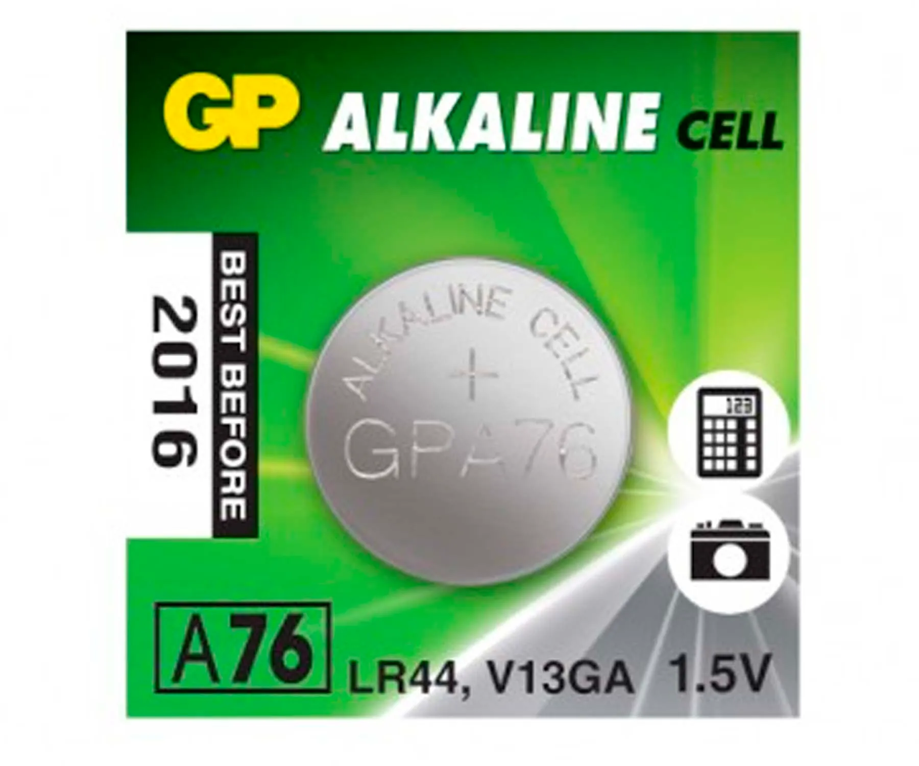 GP PILA ALCALINA LR44 A76 1.5V |