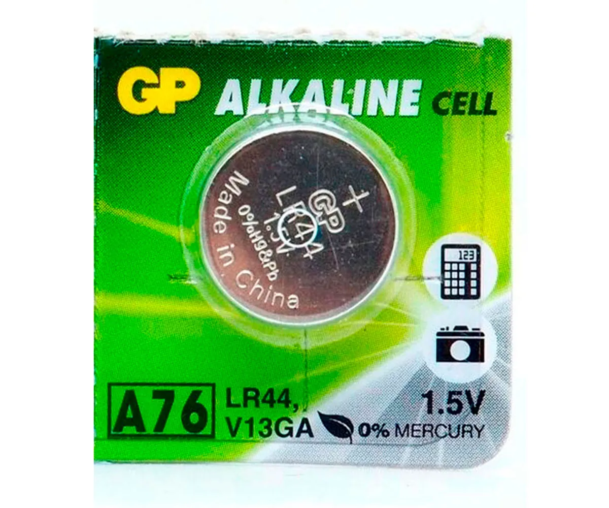 GP PILA ALCALINA LR44 A76 1.5V