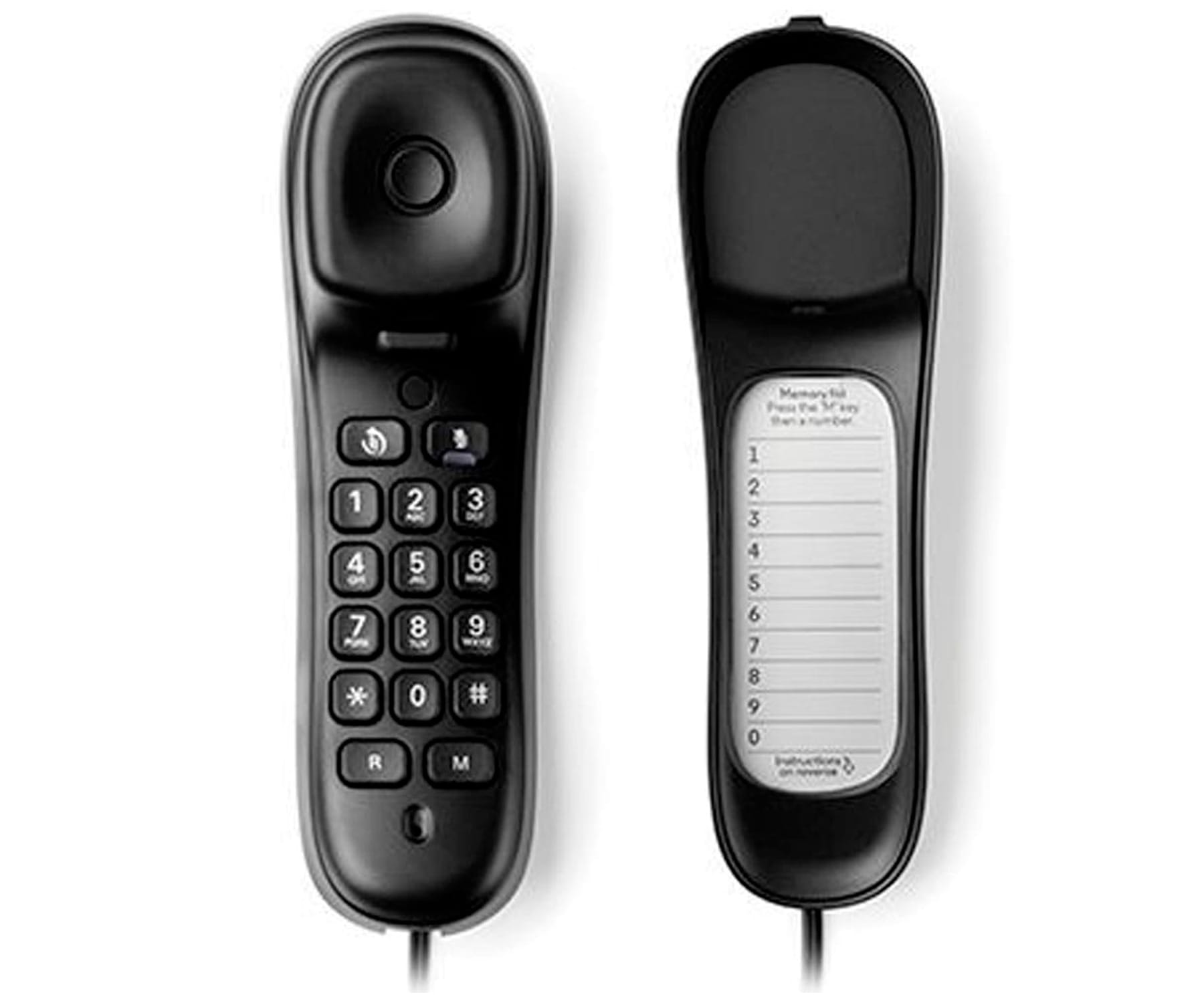 MOTOROLA CT50 NEGRO TELÉFONO FIJO GÓNDOLA CON INDICADOR VISUAL DE LLAMADA Y 10 TECLAS DE MEMORIA