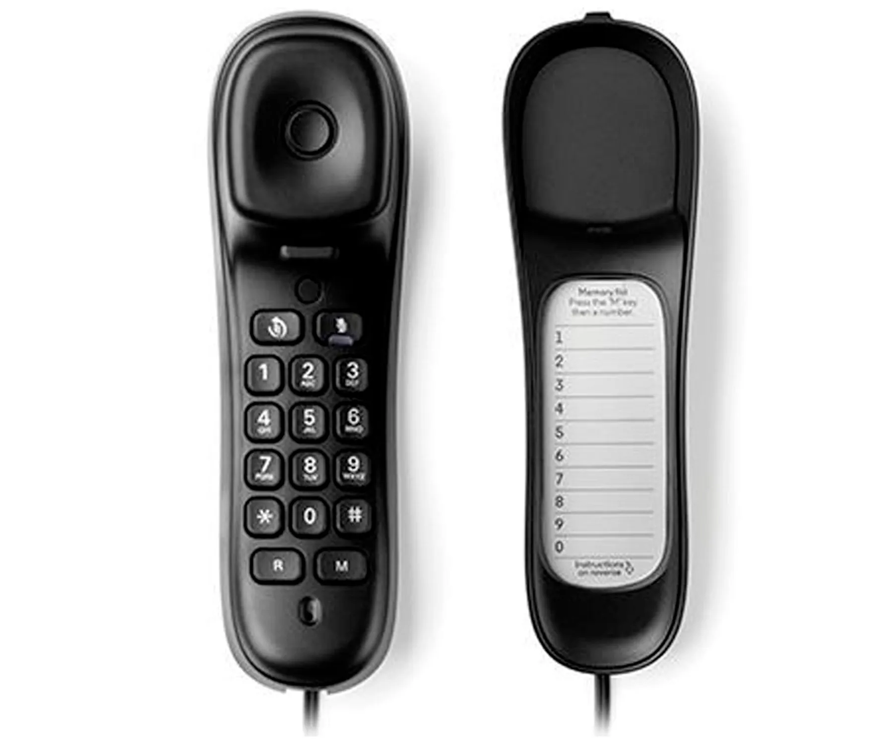 MOTOROLA CT50 NEGRO TELÉFONO FIJO GÓNDOLA CON INDICADOR VISUAL DE LLAMADA Y 10 TECLAS DE MEMORIA