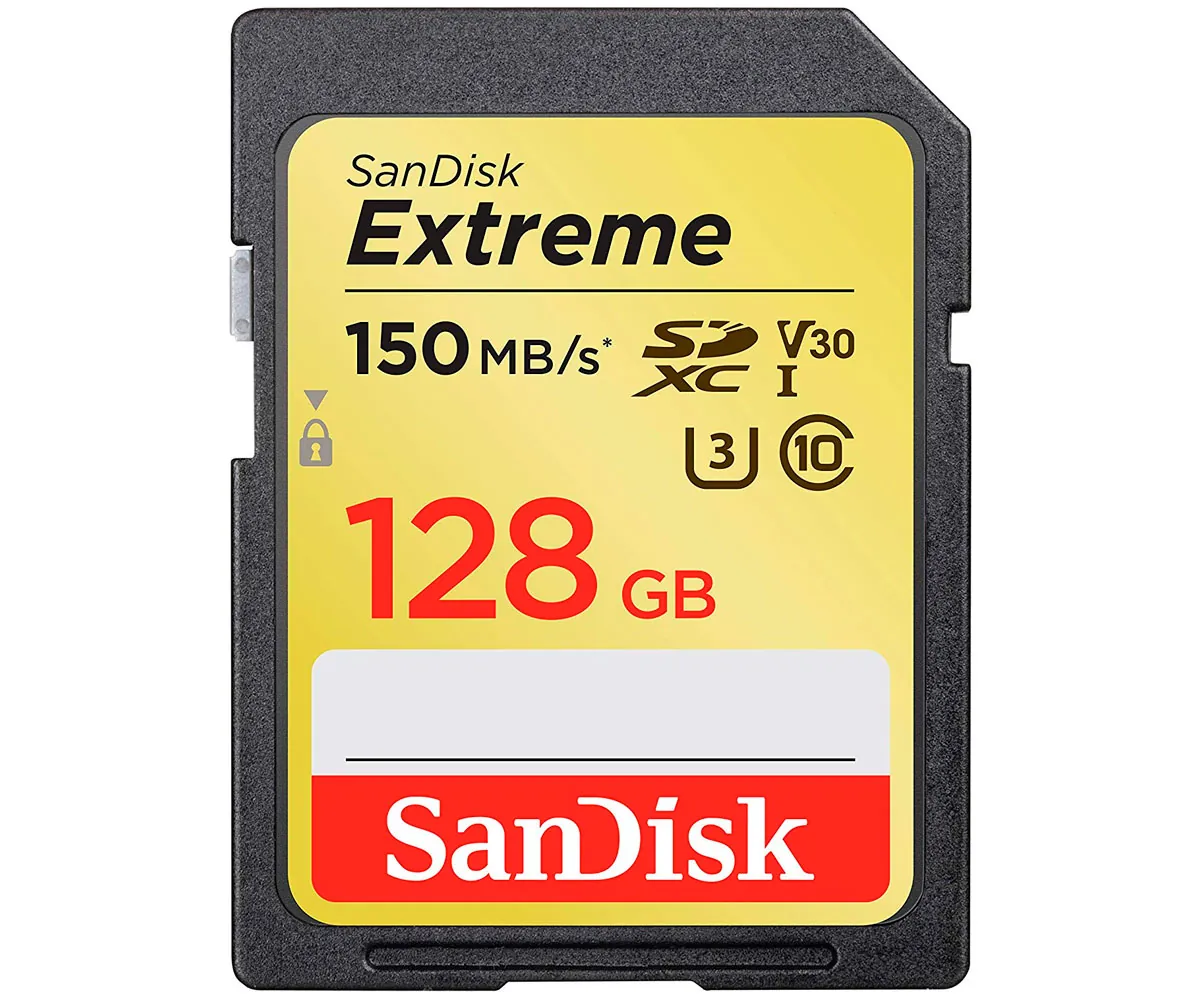 Sandisk Extreme Tarjeta De Memoria Sdxv C10 Uhs-i U3 De 128 Gb Y 150mb/s (1)