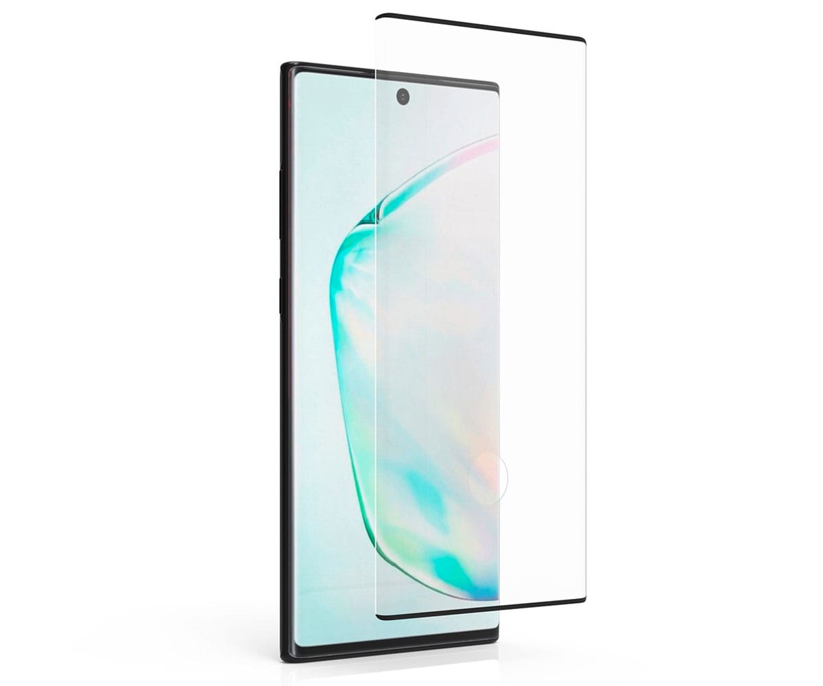 JC PROTECTOR DE CRISTAL SAMSUNG GALAXY NOTE 10+ BORDE NEGRO