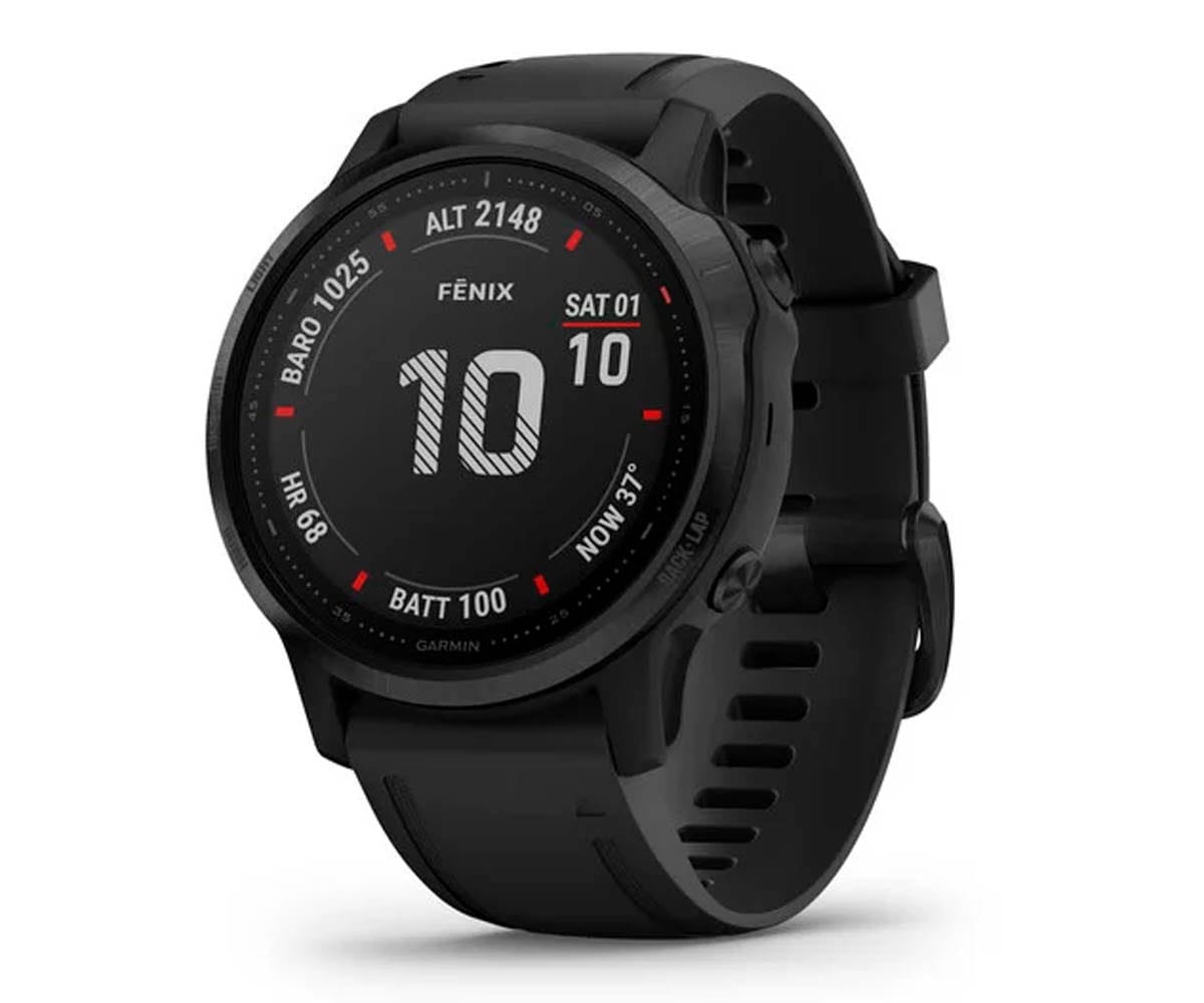 GARMIN FÉNIX 6s PRO NEGRO CON CORREA NEGRA 42mm SMARTWATCH PREMIUM MULTIDEPORTE GPS INTEGRADO WIFI BLUETOOTH