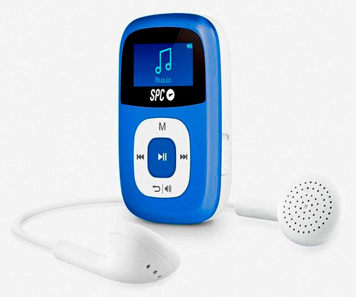 SPC 8644A AZUL REPRODUCTOR MP3 SPARROW 4GB RADIO FM Y GRABADOR DE VOZ