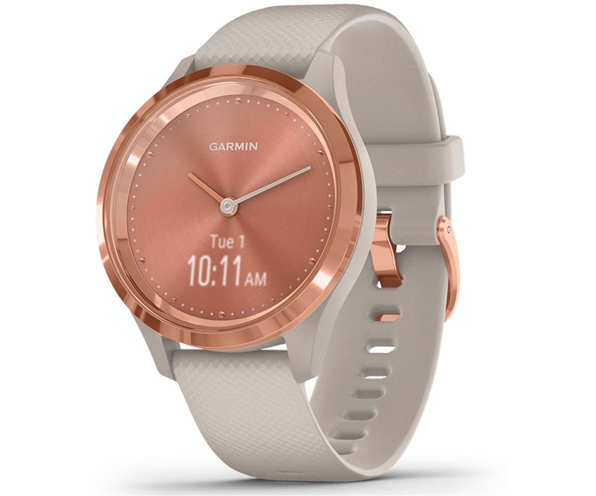 GARMIN VIVOMOVE 3S ORO ROSA TUNDRA SILICONA RELOJ INTELIGENTE 39mm HÍBRIDO CON CONTROL DE FRECUENCIA CARDÍACA Y PULSÓMETRO