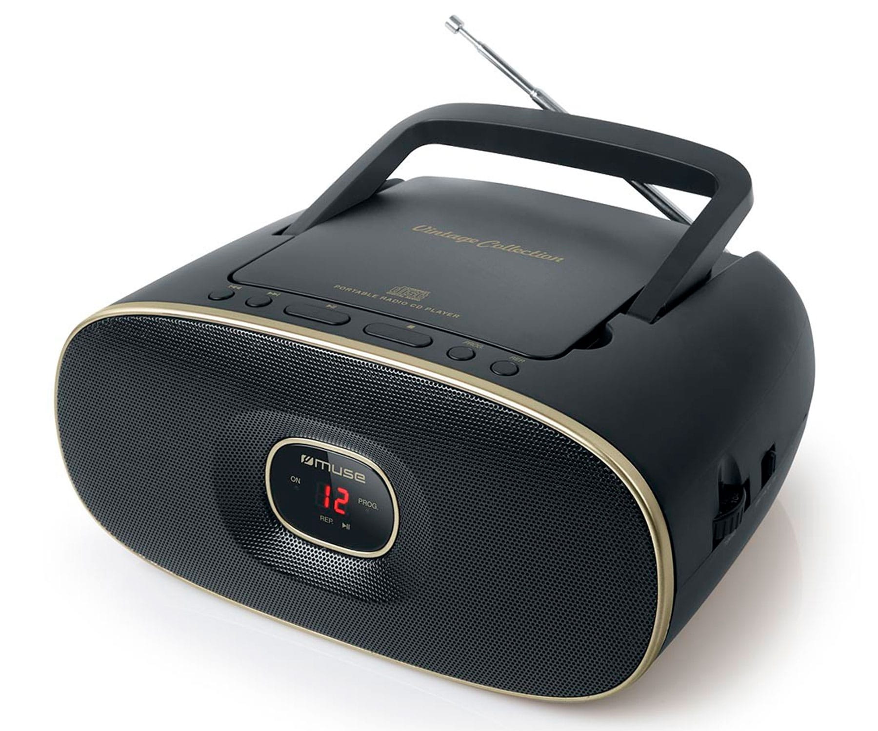 MUSE MD-202 VT NEGRO RADIO CD PORTÁTIL CD-RW FM/AM CON ALTAVOZ INTEGRADO