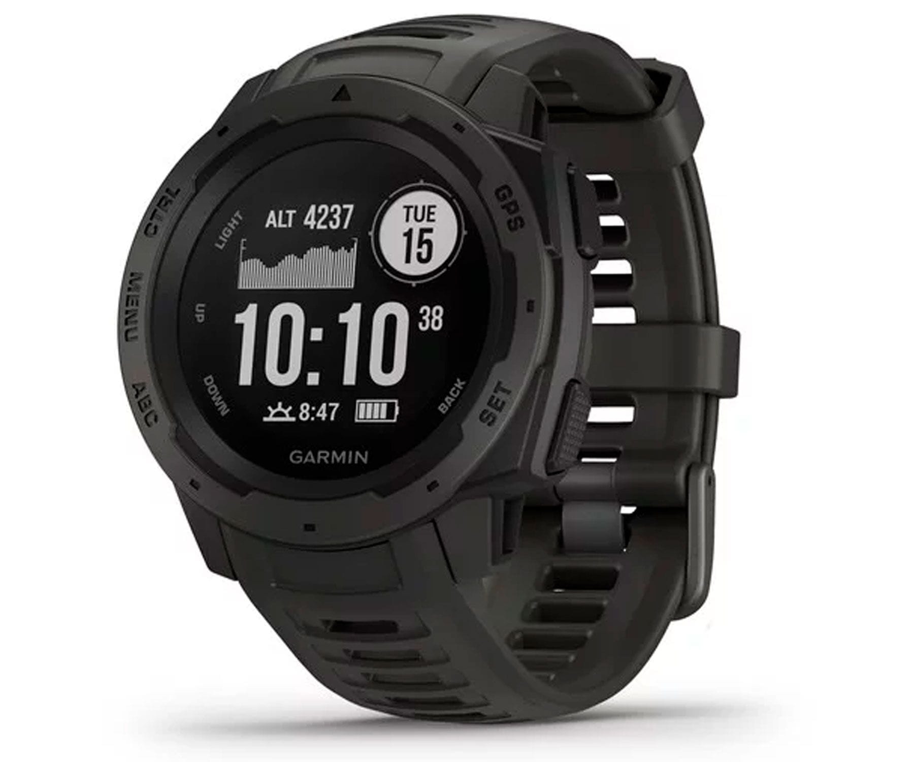 GARMIN INSTINCT GRAPHITE 45mm SMARTWATCH RESISTENTE GNSS GPS ANT+ BLUETOOTH