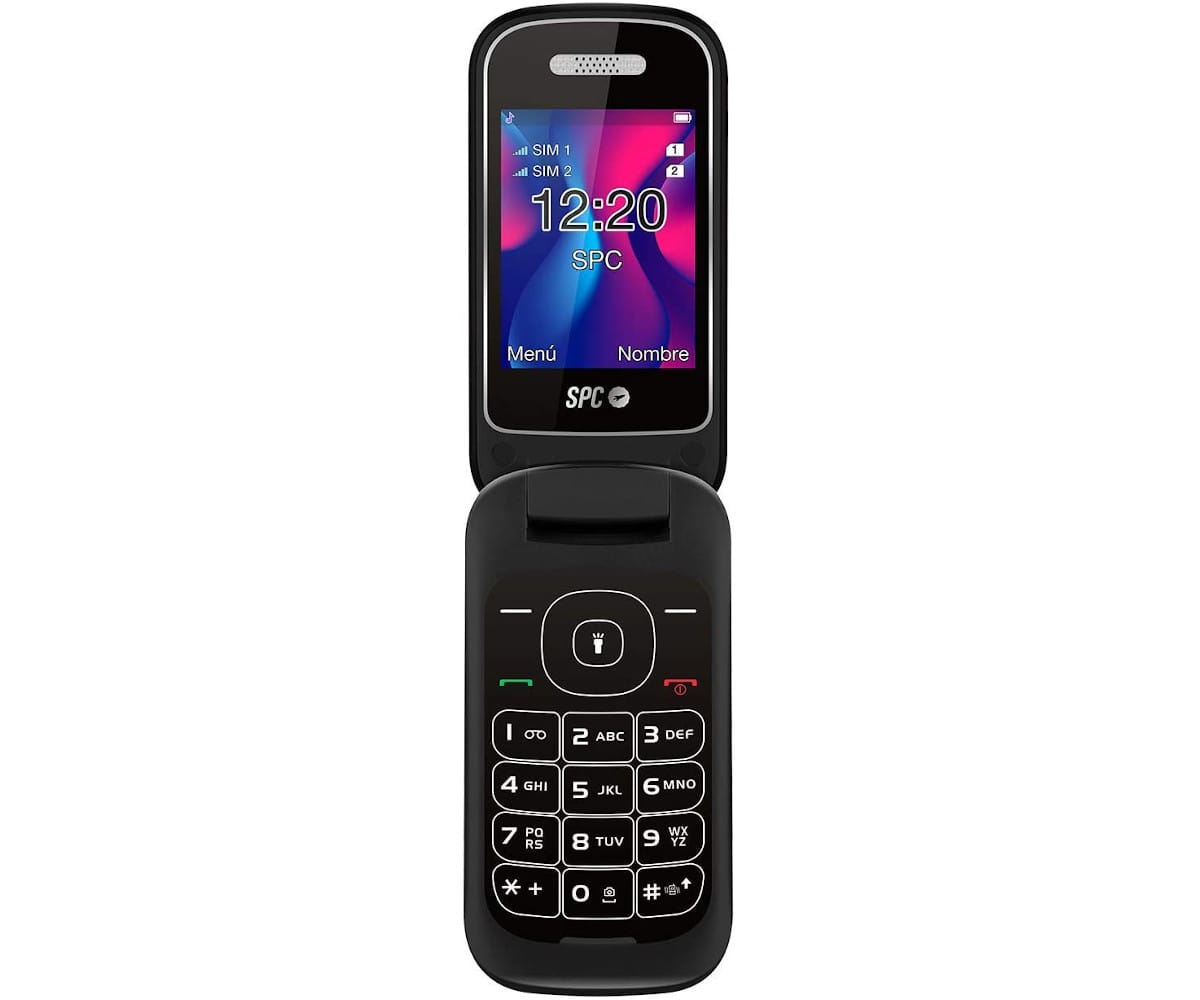 SPC 2319N VELVET BLACK TELÉFONO MÓVIL SENIOR DUAL SIM 2.4''