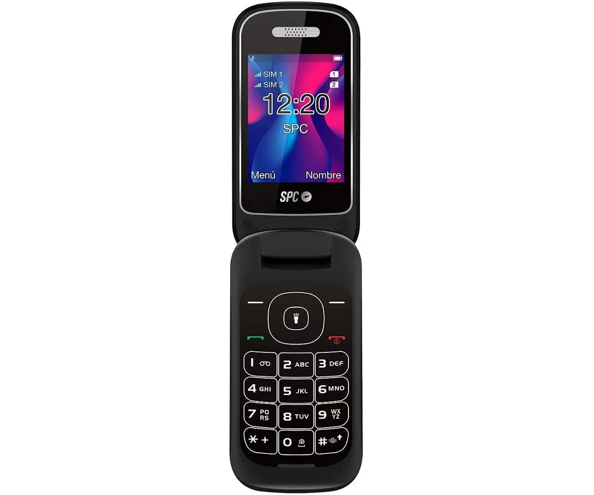 SPC 2319N VELVET BLACK TELÉFONO MÓVIL SENIOR DUAL SIM 2.4''