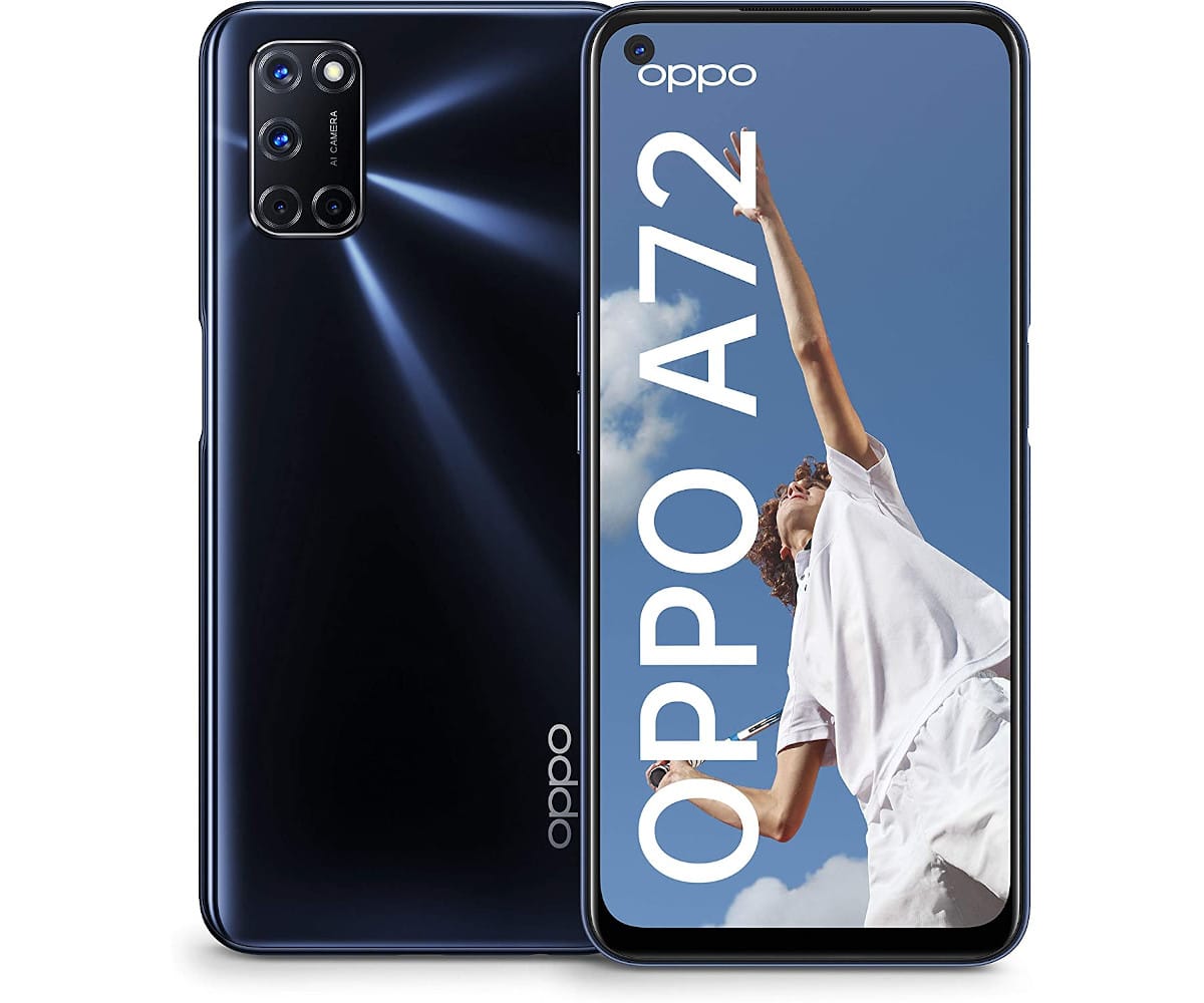 Oppo A72 Aurora Purple Movil 4g Dual Sim 6 5 Fhd Octacore 128gb 4gb Ram Quadcam 48mp Selfies 16mp Ielectro Es