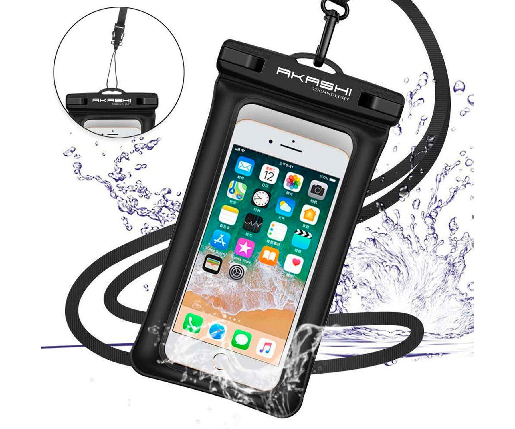 AKASHI UNIVERSAL WATERPROOF FUNDA IMPERMEABLE RESISTENTE AL AGUA 20M MAX. 6.5''