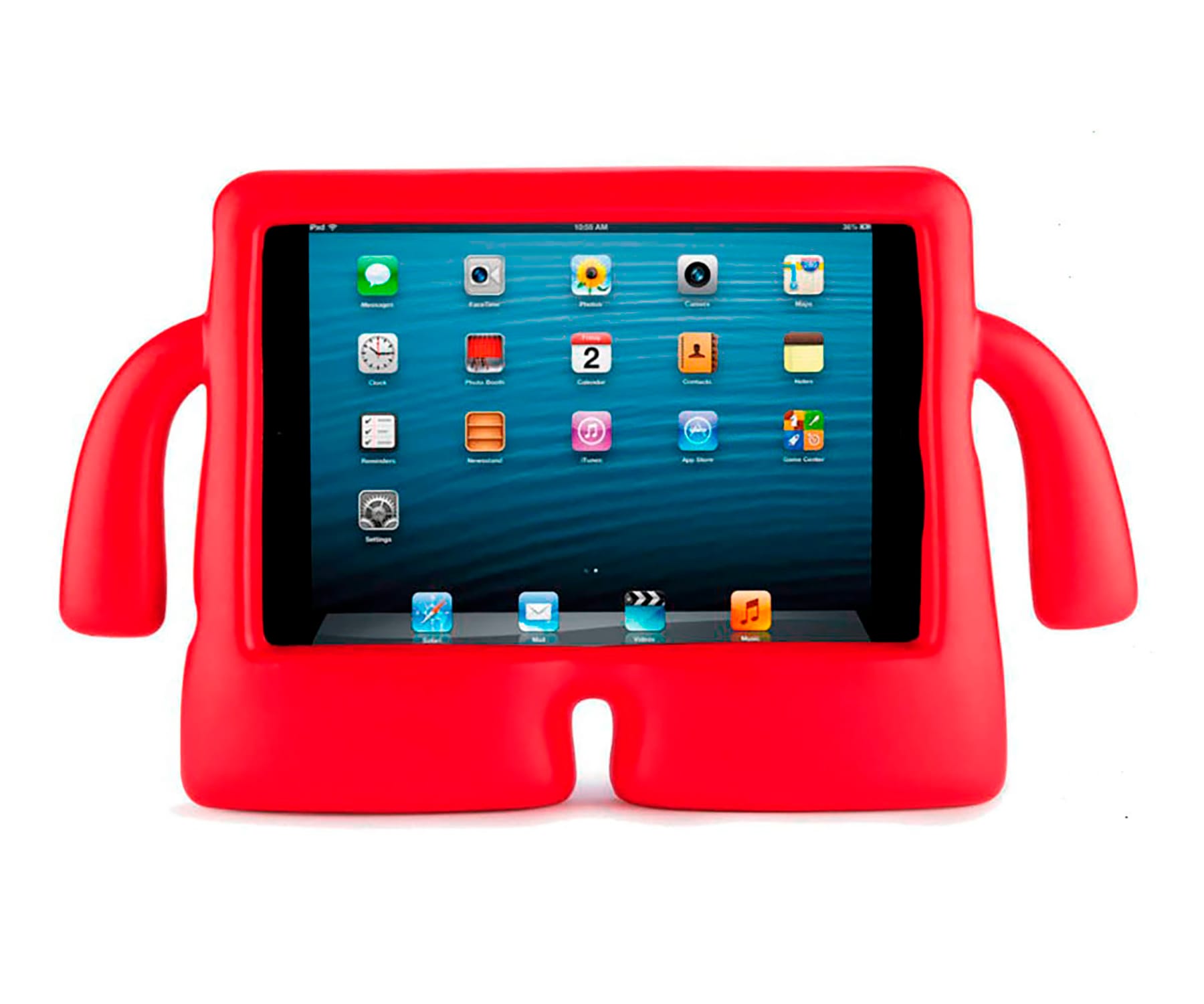 JC FUNDA UNIVERSAL ROJO KIDS TABLETS DE 10'' CON FORMA DIVERTIDA MUÑECO