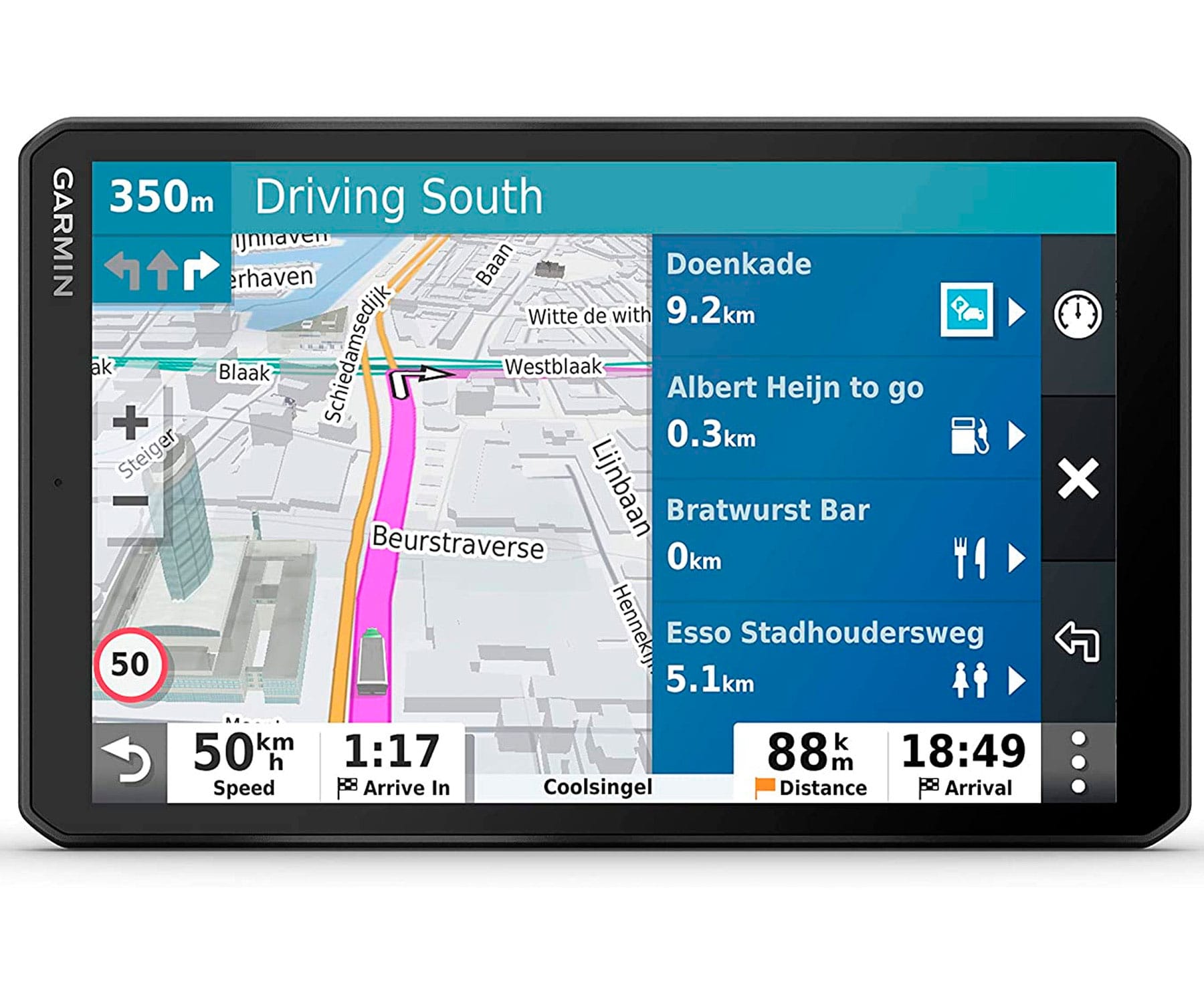 GARMIN DEZL LGV800 NAVEGADOR PARA CAMIÓN 8'' GPS CON MAPAS PREINSTALADOS DE EUROPA