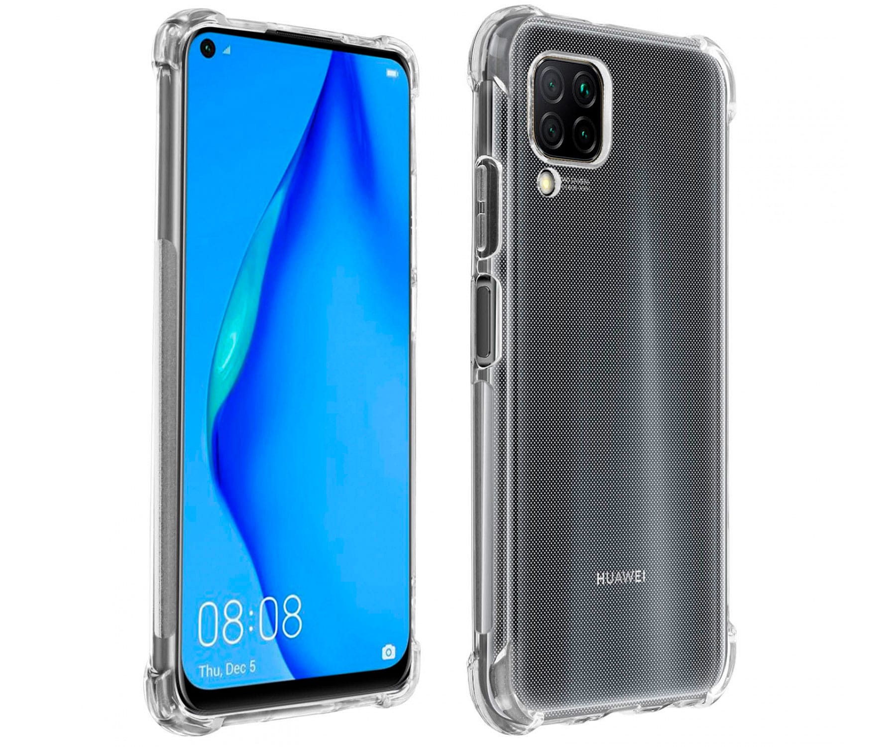 JC TRANSPARENTE CARCASA SILICONA HUAWEI P40 LITE E BORDES REFORZADOS