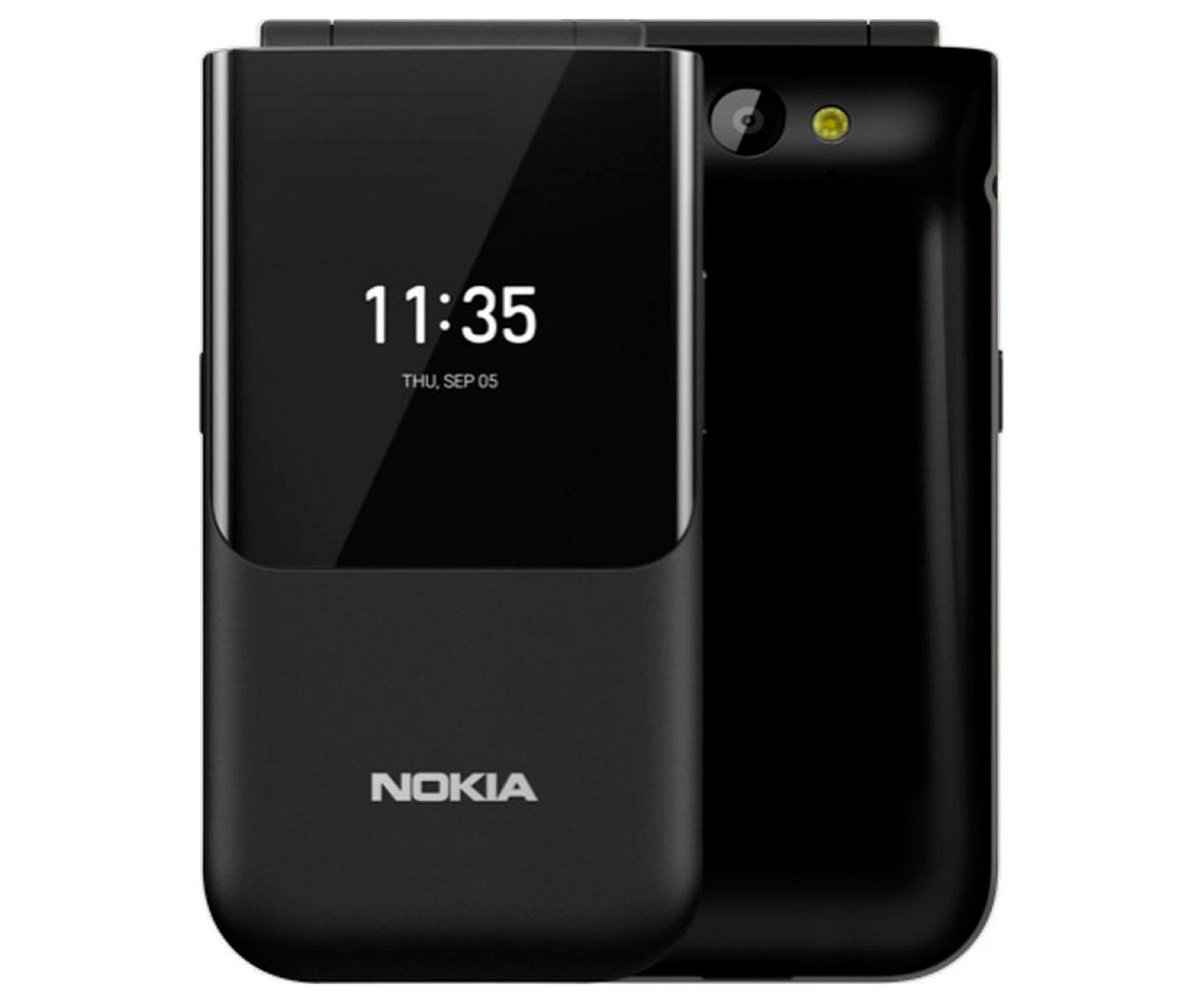 NOKIA 2720 FLIP NEGRO MÓVIL PLEGABLE 4G DUAL SIM 2.8'' QVGA 4GB WIFI GPS BLUETOOTH CÁMARA 2MP