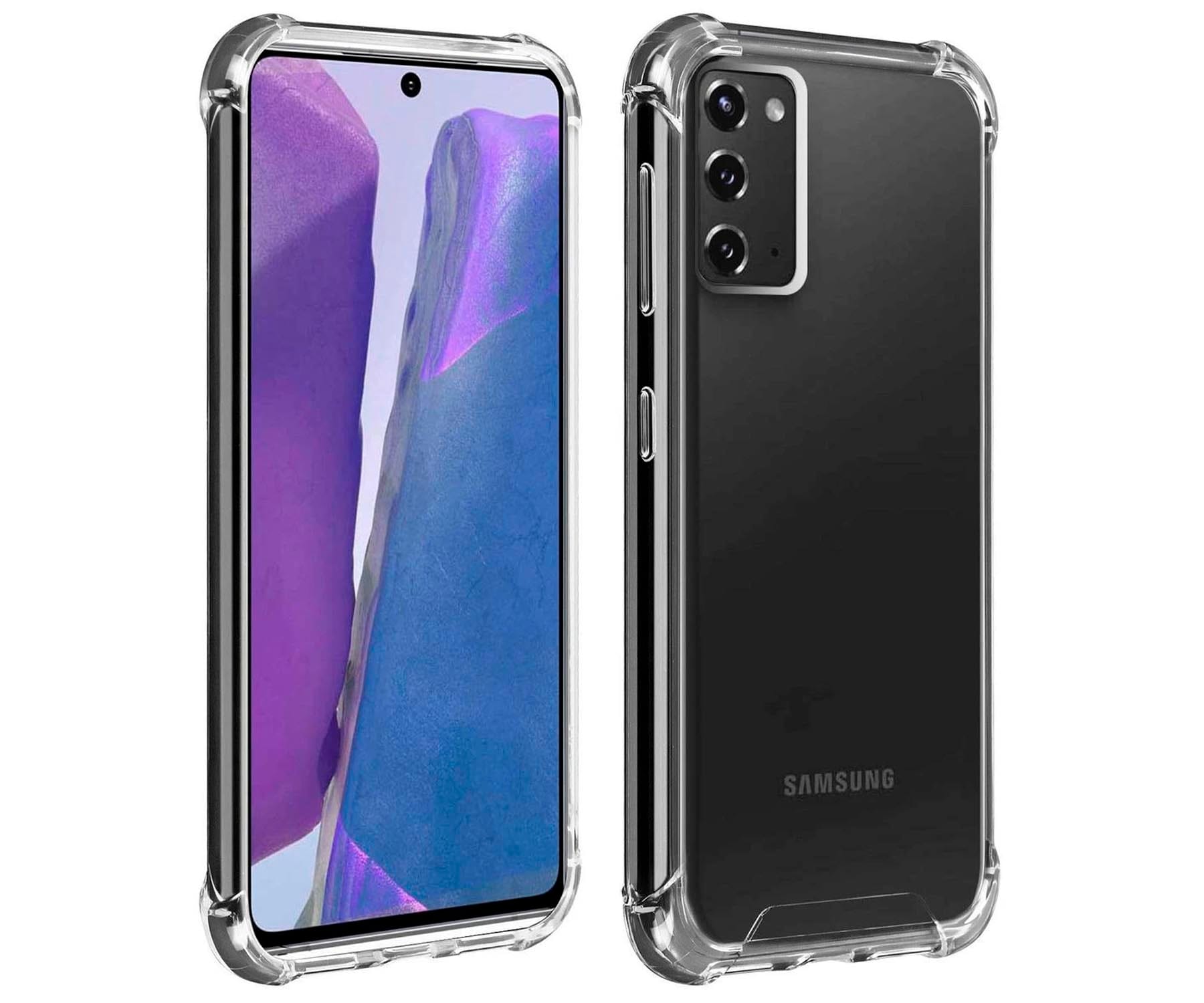 AKASHI FUNDA SILICONA TRANSPARENTE SAMSUNG NOTE 20 ANTISHOCK