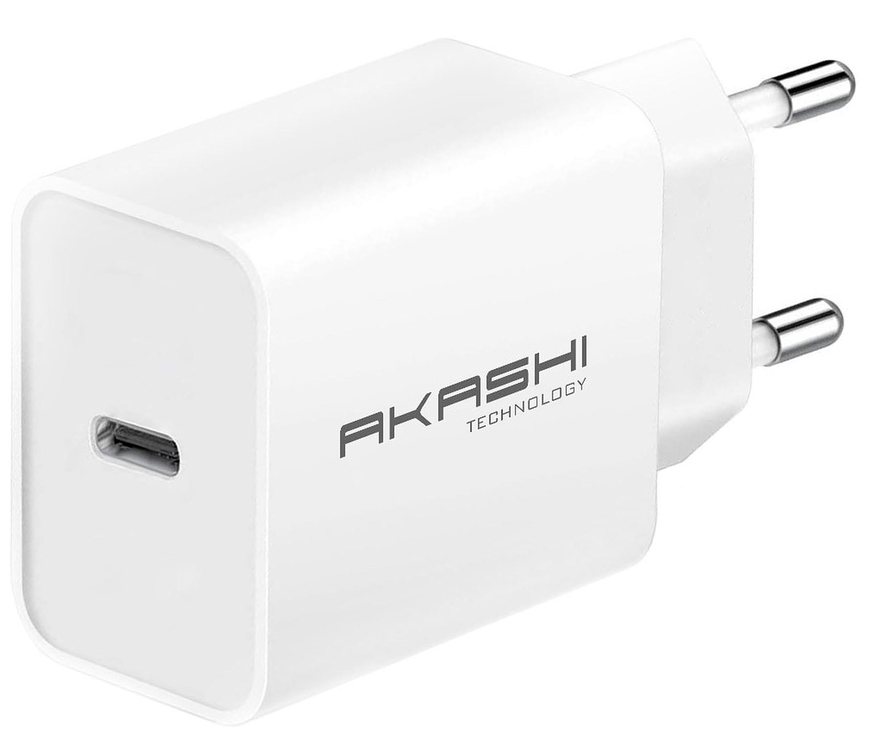 AKASHI ALTACPD18WH CARGADOR BLANCO PARED 3A USB-C 18W CARGA RÁPIDA