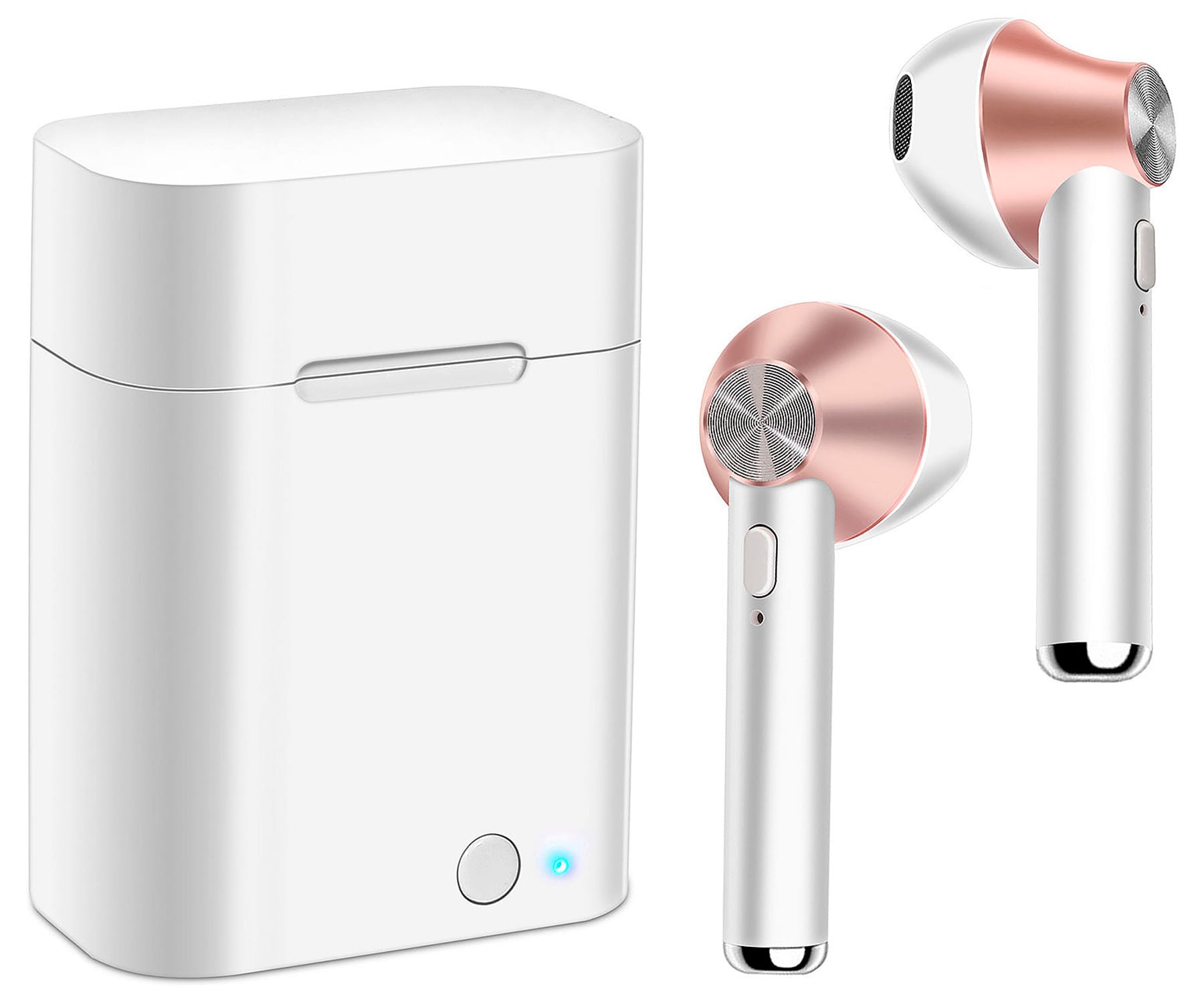 AKASHI ALTPNKEARB EARBUDS WIRELESS BLANCO ROSA AURICULARES INALÁMBRICOS BLUETOOTH CON ESTUCHE BATERÍA