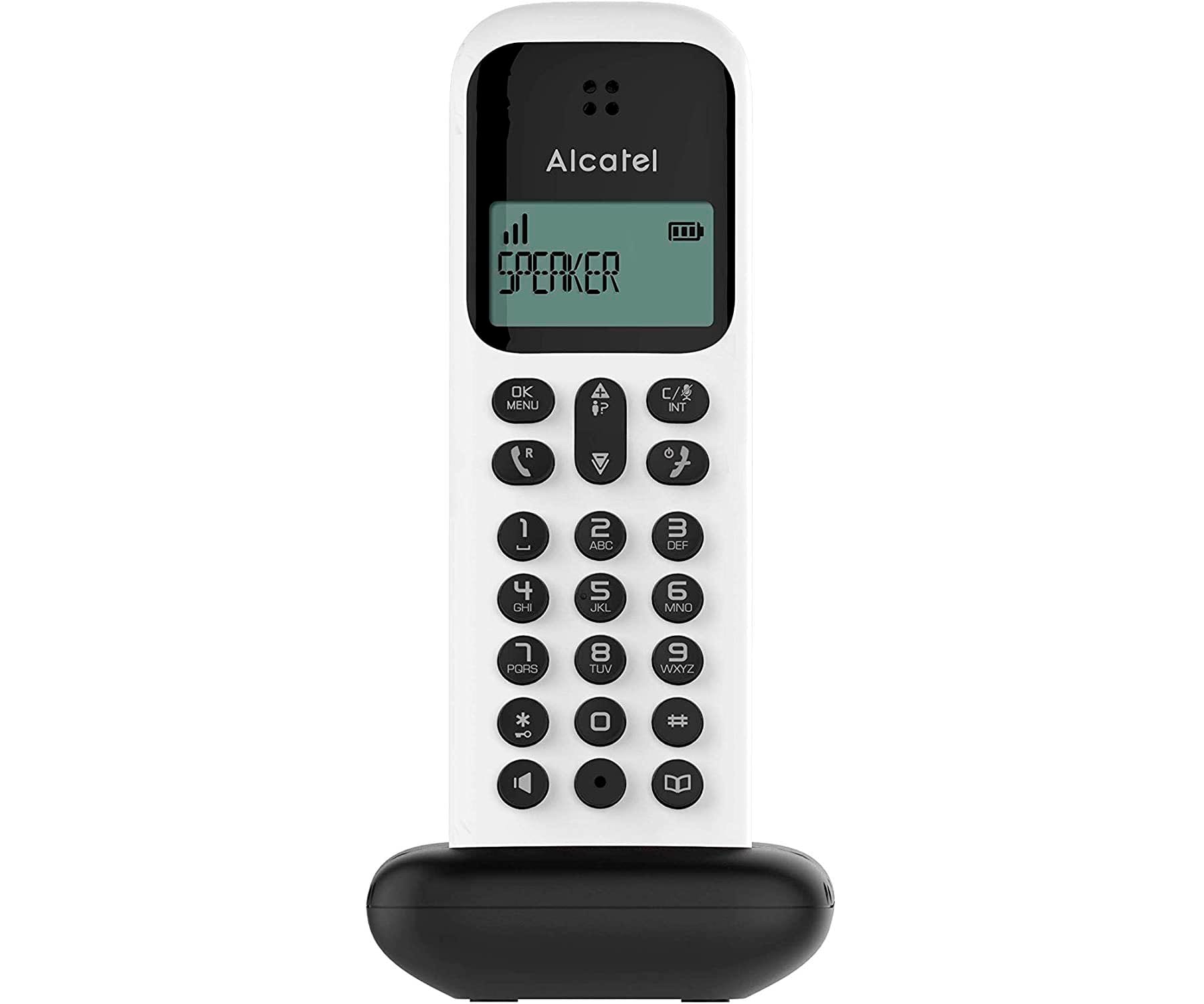 ALCATEL D285 BLANCO TELÉFONO FIJO INALÁMBRICO PANTALLA SENCILLO Y ELEGANTE