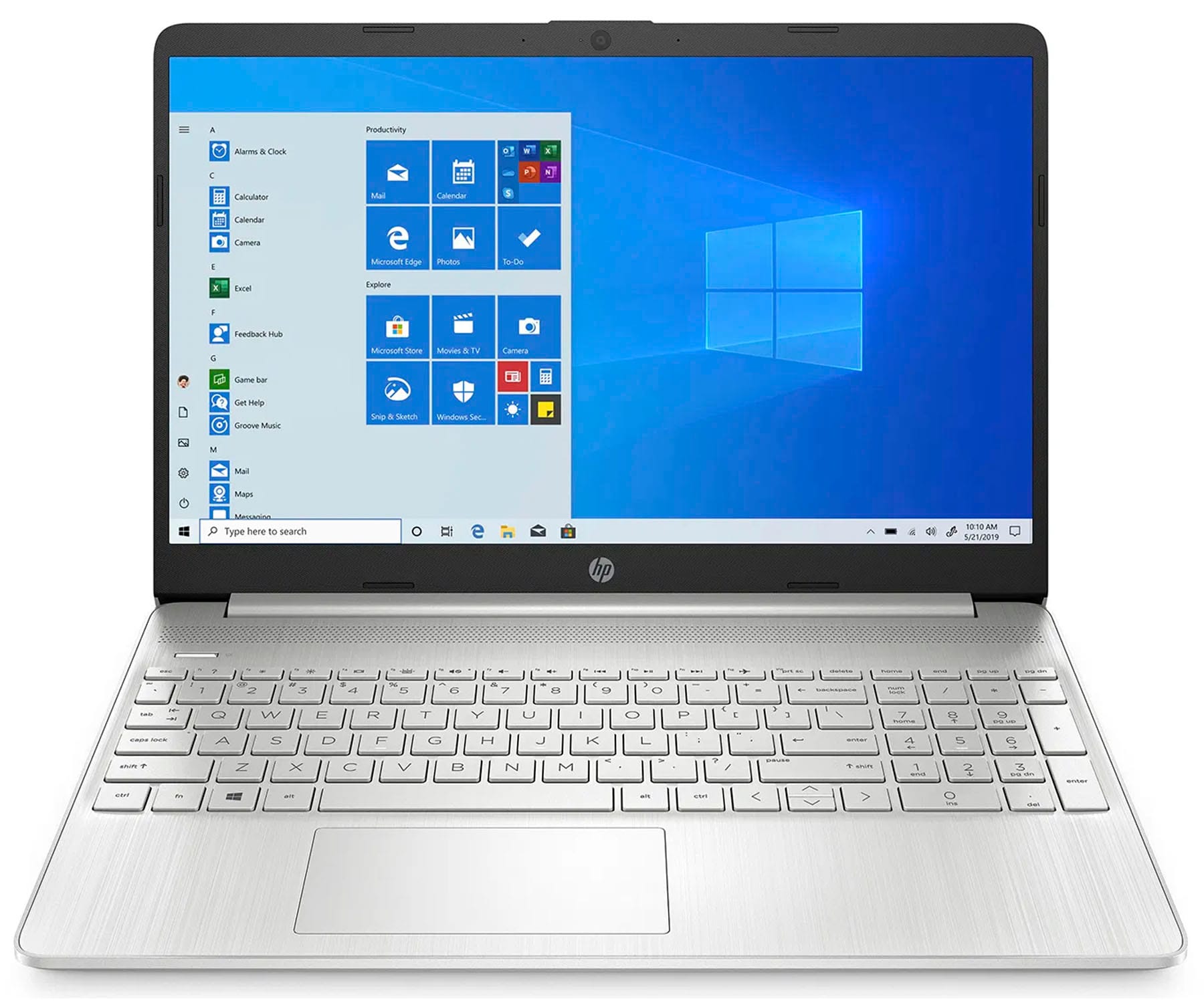 HP LAPTOP 15s-EQ1000NS BLANCO PORTÁTIL 15.6'' AMD ATHLON Silver 3050U 256GB SSD 8GB RAM WINDOWS 10 HOME