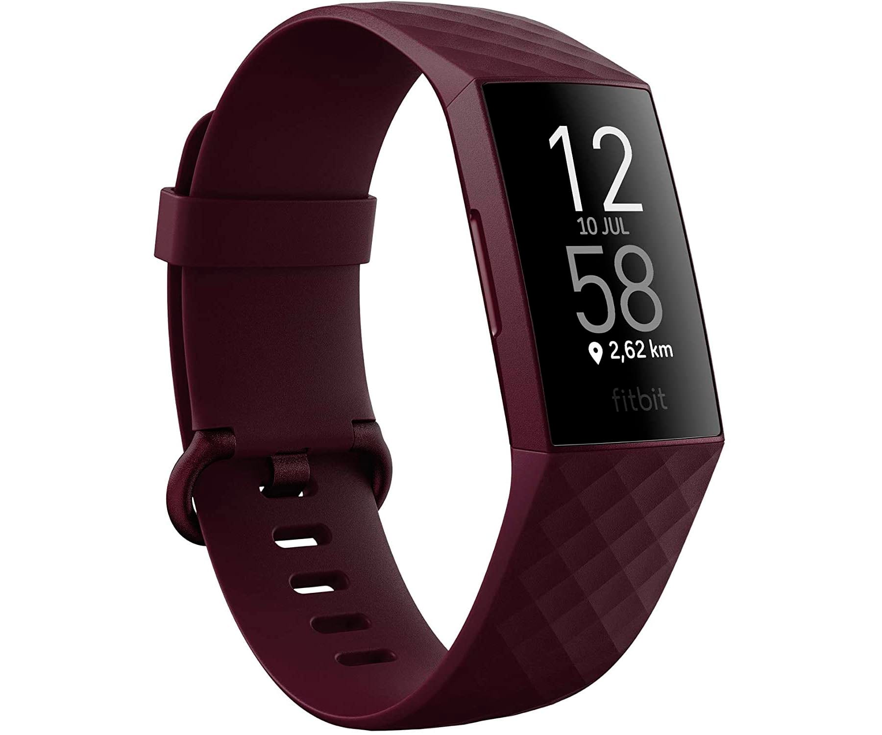 FITBIT CHARGE 4 CIRUELA/NEGRO PULSERA DE ACTIVIDAD GPS FRECUENCIA ZONA ACTIVA SUEÑO SUMERGIBLE 50M