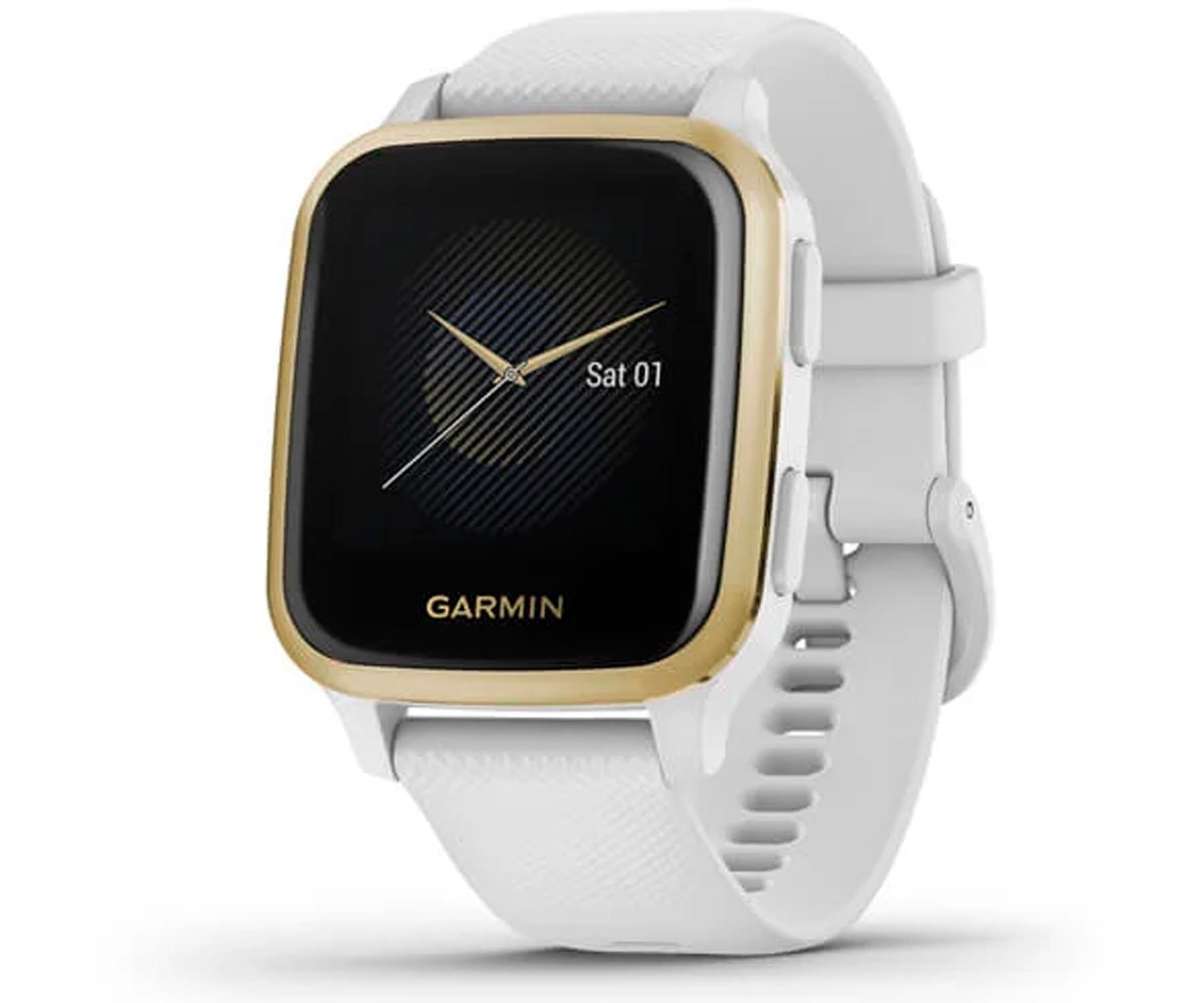 GARMIN VENU SQ BLANCO/DORADO SMARTWATCH MULTIDEPORTE GPS INTEGRADO FRECUENCIA ACTIVIDAD SUEÑO