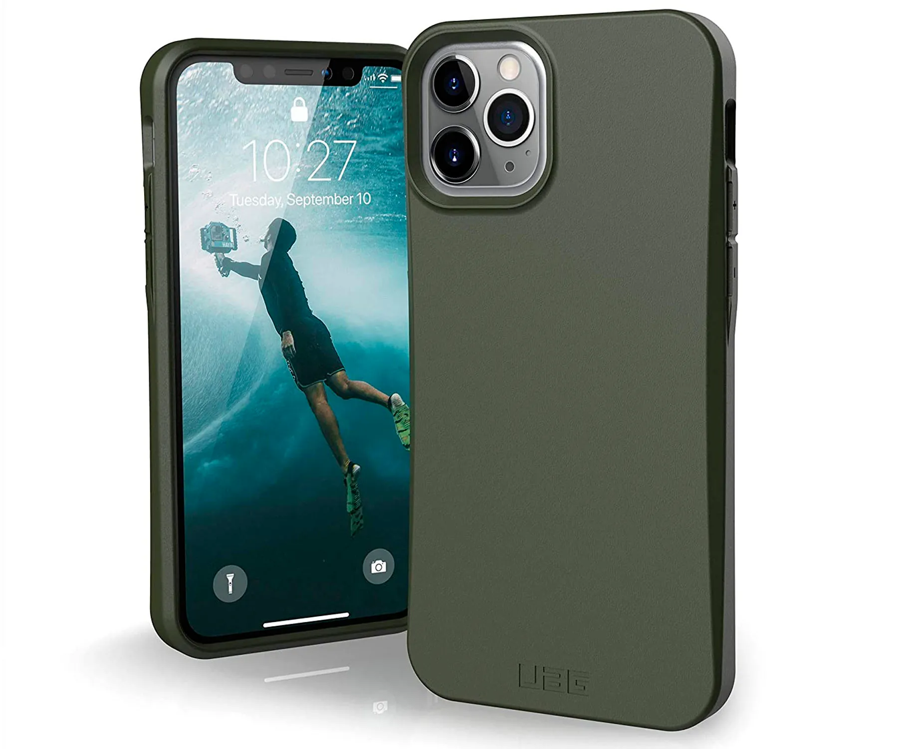 UAG BIODEGRADABLE OUTBACK VERDE OLIVA CARCASA APPLE IPHONE 11 PRO 5.8'' RESISTENTE