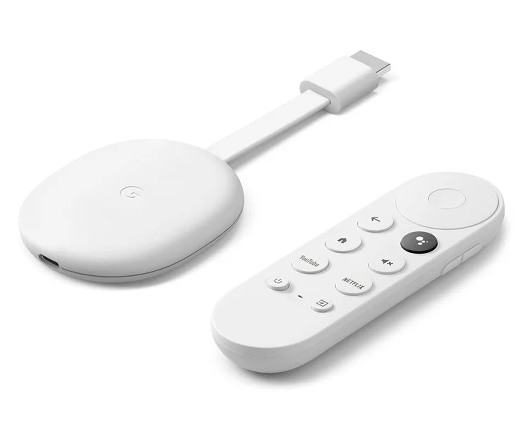 GOOGLE CHROMECAST X1 BLANCO CON GOOGLE TV INTEGRADO Y MANDO A DISTANCIA
