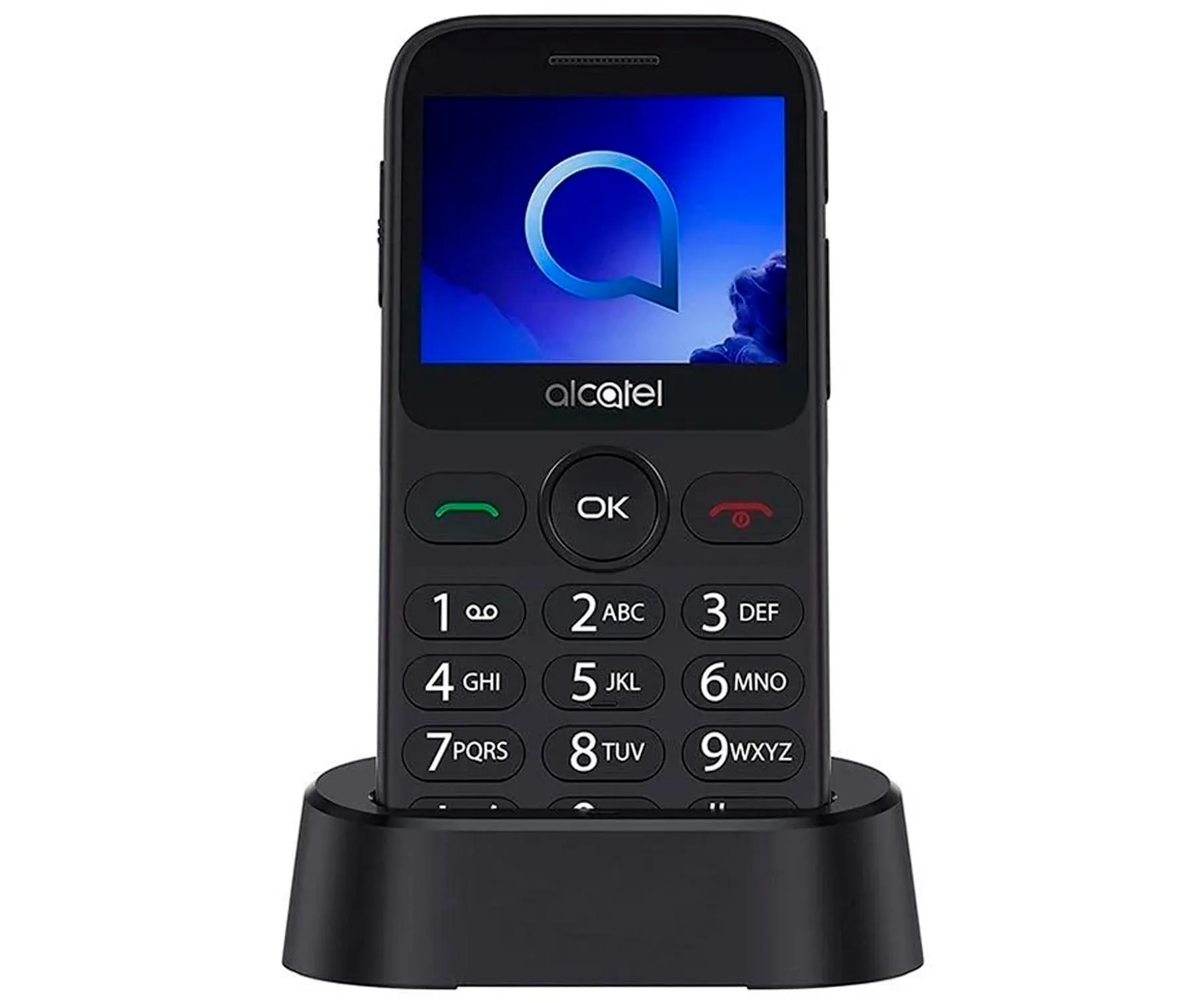 alcatel 2019G Móvil Plata / 2.4" / Base cargador / Bluetooth
