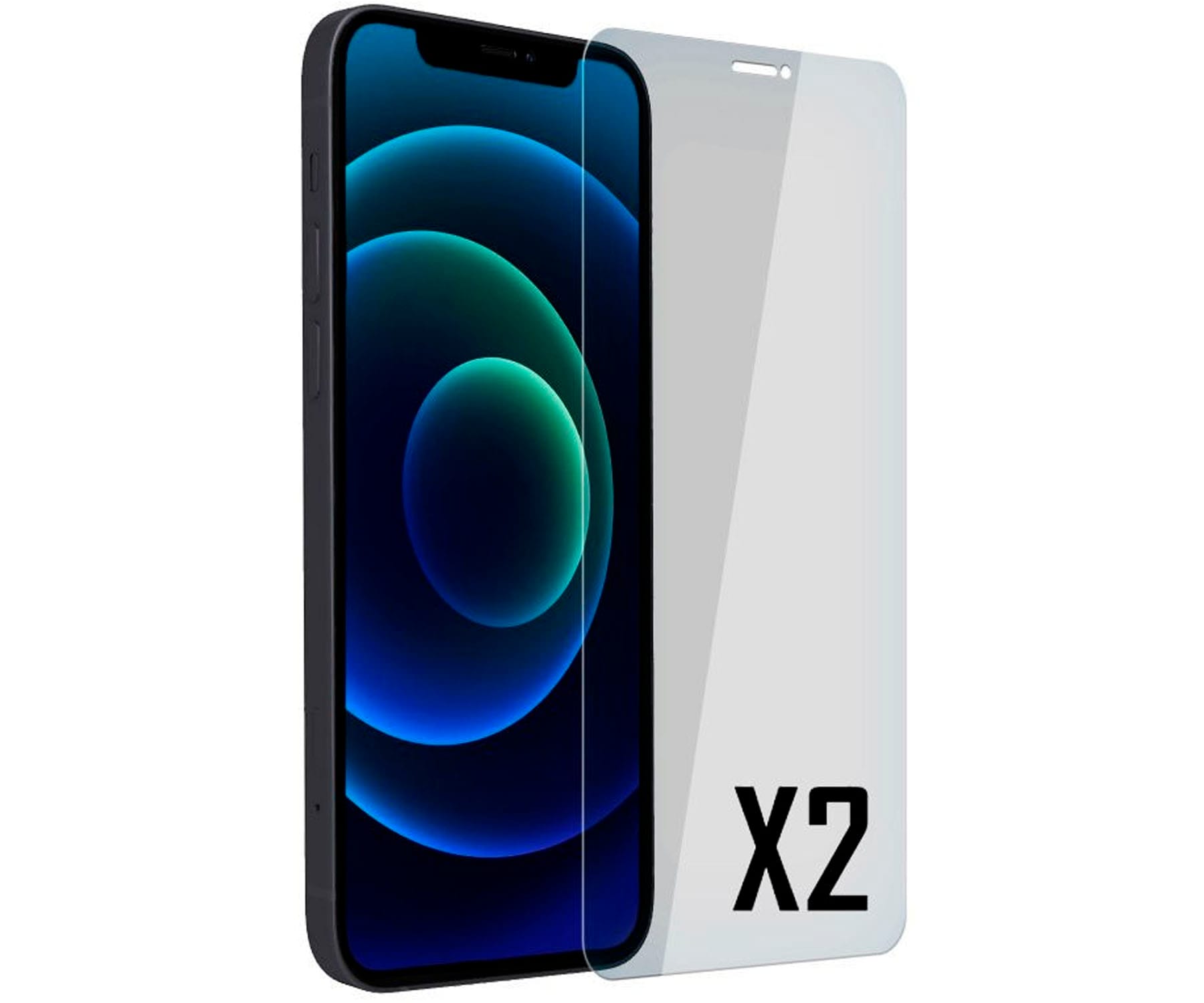 AKASHI PROTECTOR DE CRISTAL APPLE IPHONE 12 / 12 PRO - 2 UNIDADES