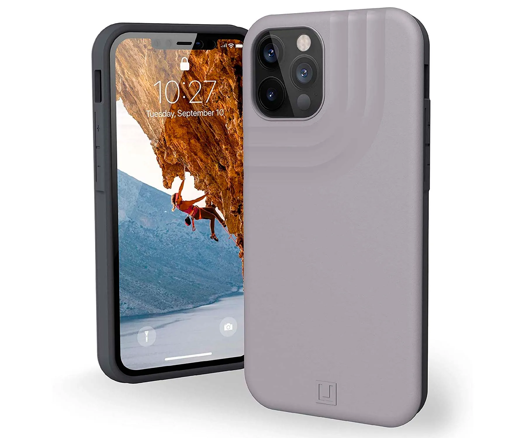 UAG ANCHOR GRIS CLARO CARCASA APPLE IPHONE 12/12 PRO RESISTENTE