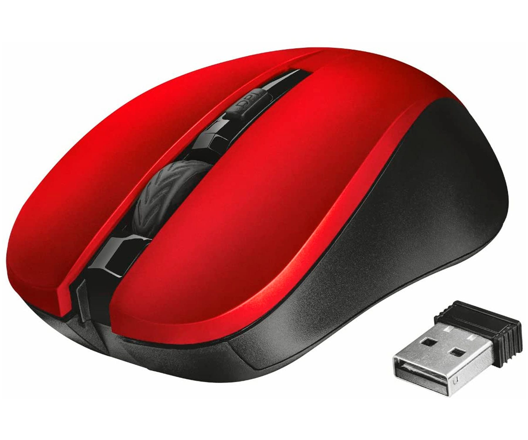 TRUST MYDO SILENT CLICK WIRELESS ROJO RATÓN INALÁMBRICO