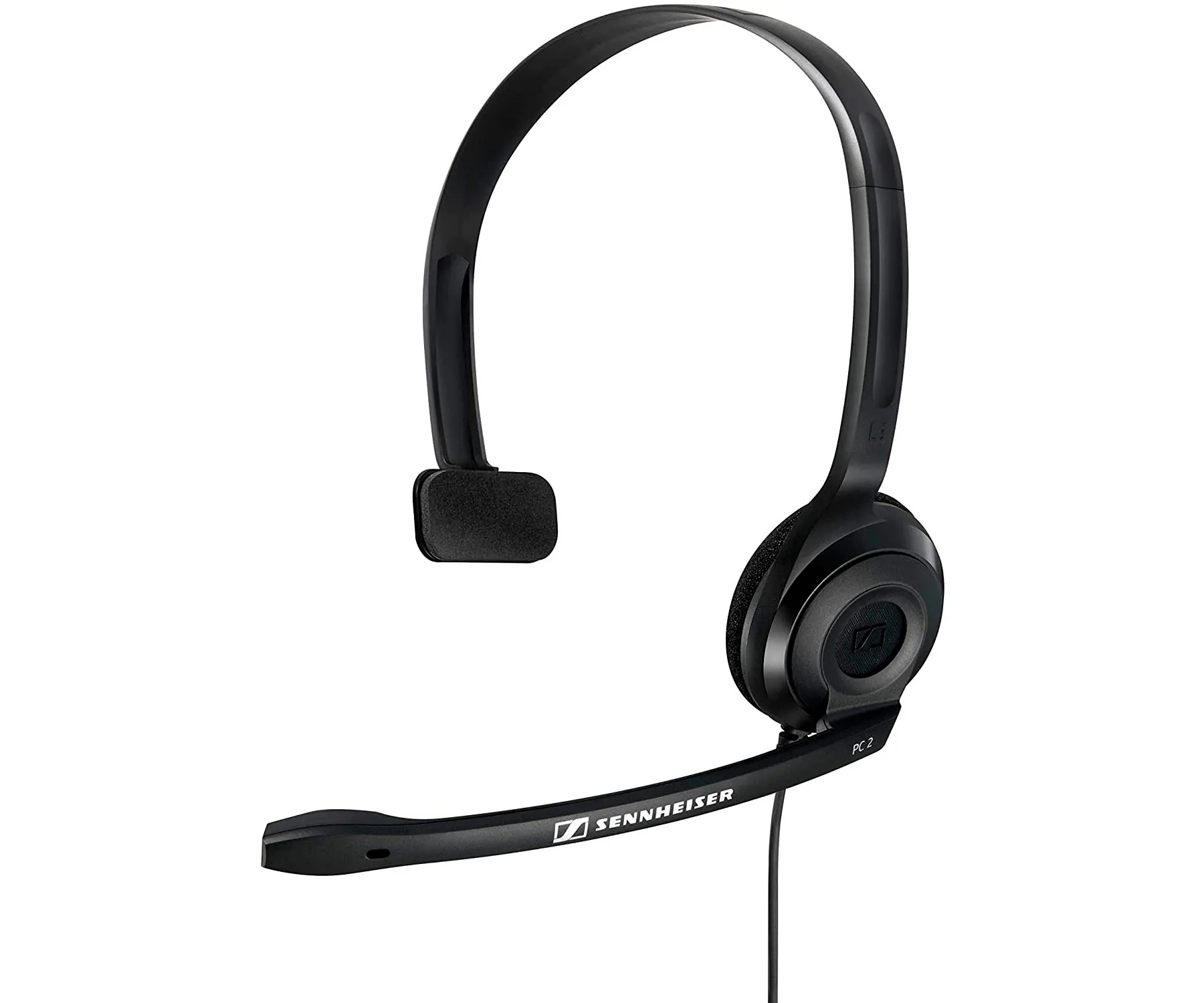 SENNHEISER PC 2 CHAT NEGRO AURICULAR ON-EAR MONOAURAL CON MICRÓFONO Y CONECTOR DUAL JACK 3.5mm