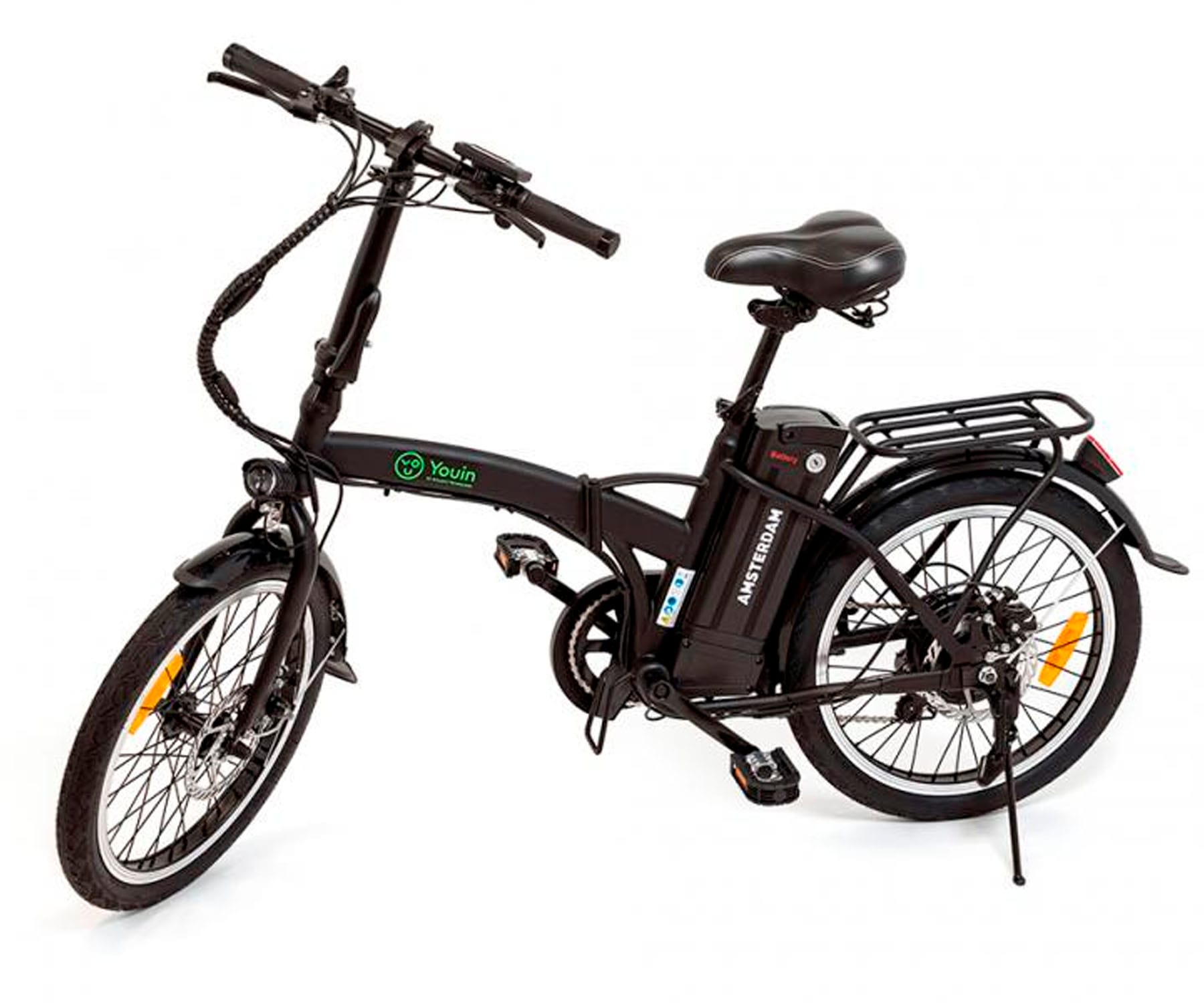 YOUIN AMSTERDAM BK1000 NEGRO BICICLETA ELÉCTRICA 250W RUEDAS 20'' CON 40KM AUTONOMÍA 25KM/H VELOCIDAD