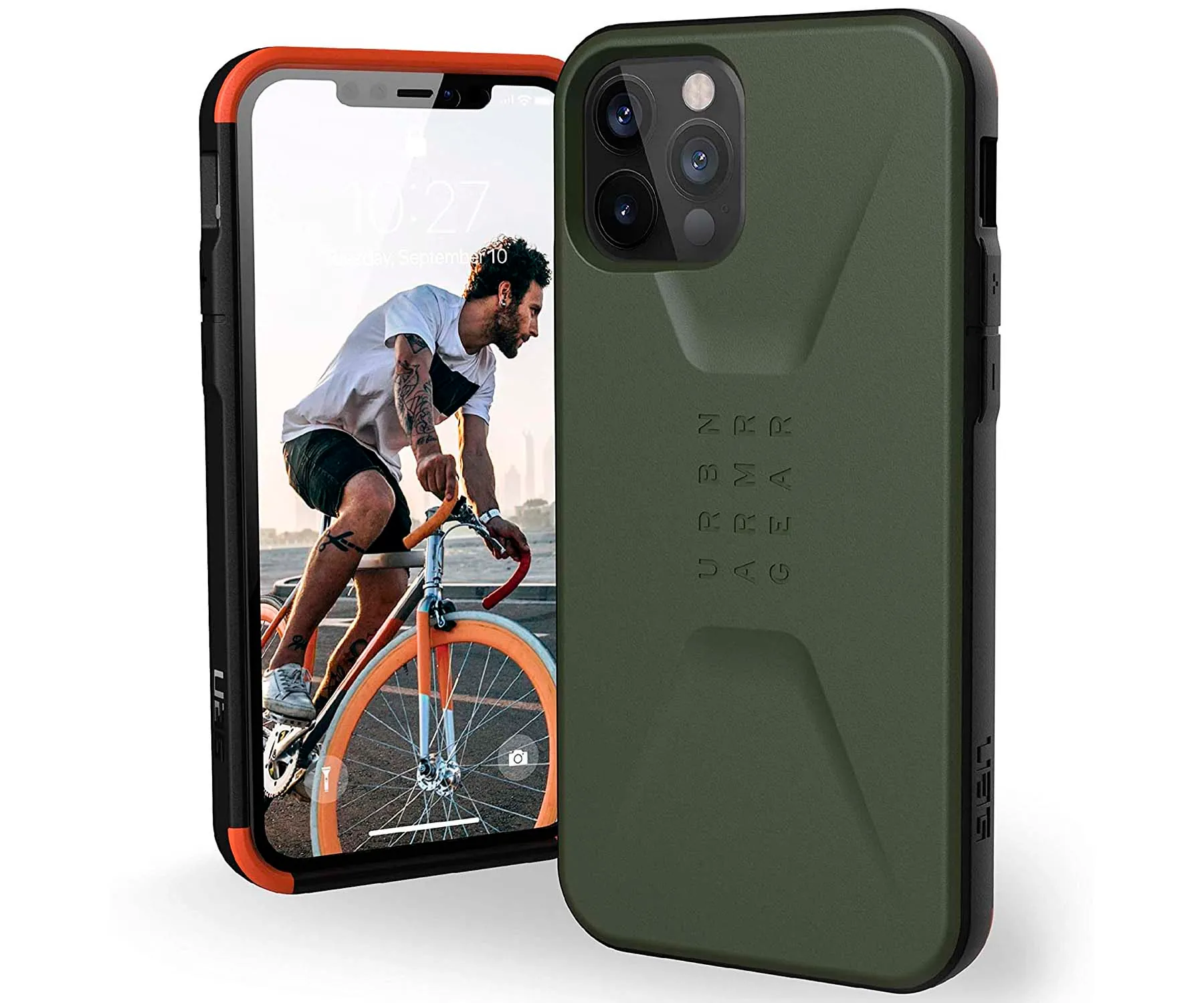 UAG CIVILIAN VERDE CARCASA APPLE IPHONE 12/12 PRO RESISTENTE